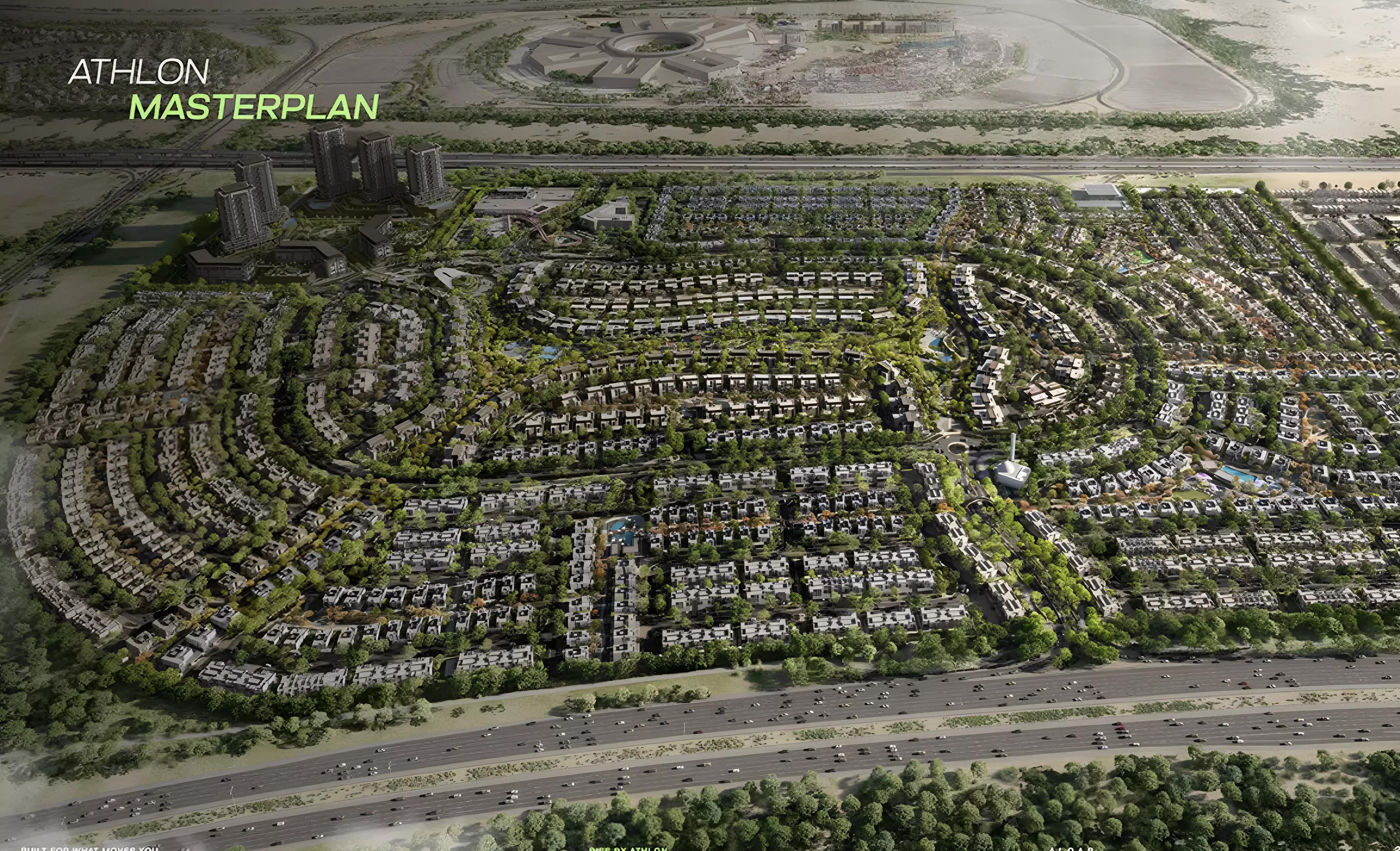 Master plan layout of the Rise by Athlon 1 development within Athlon by Aldar
