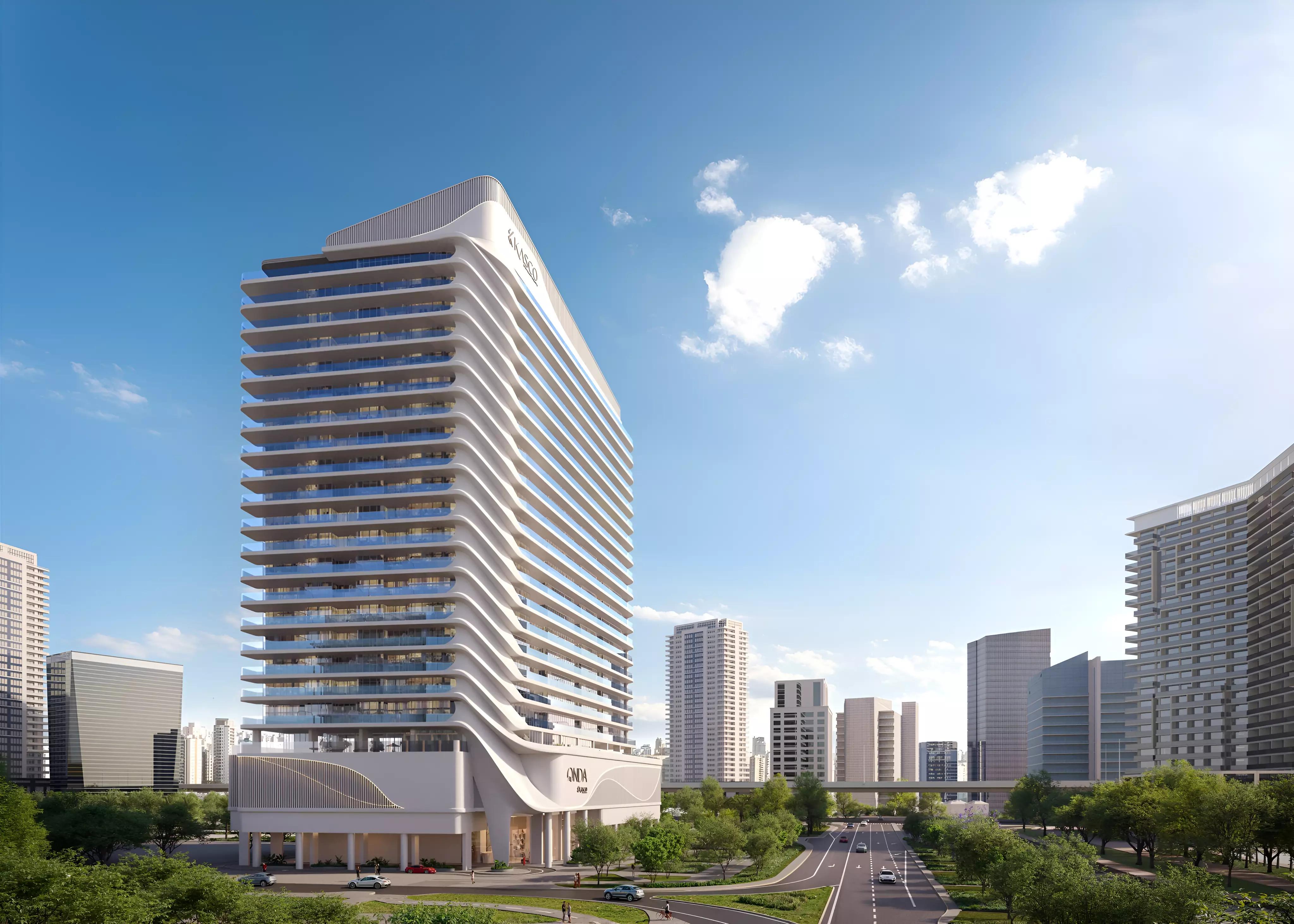 Onda By Kasco tower exterior view, Business Bay, Dubai