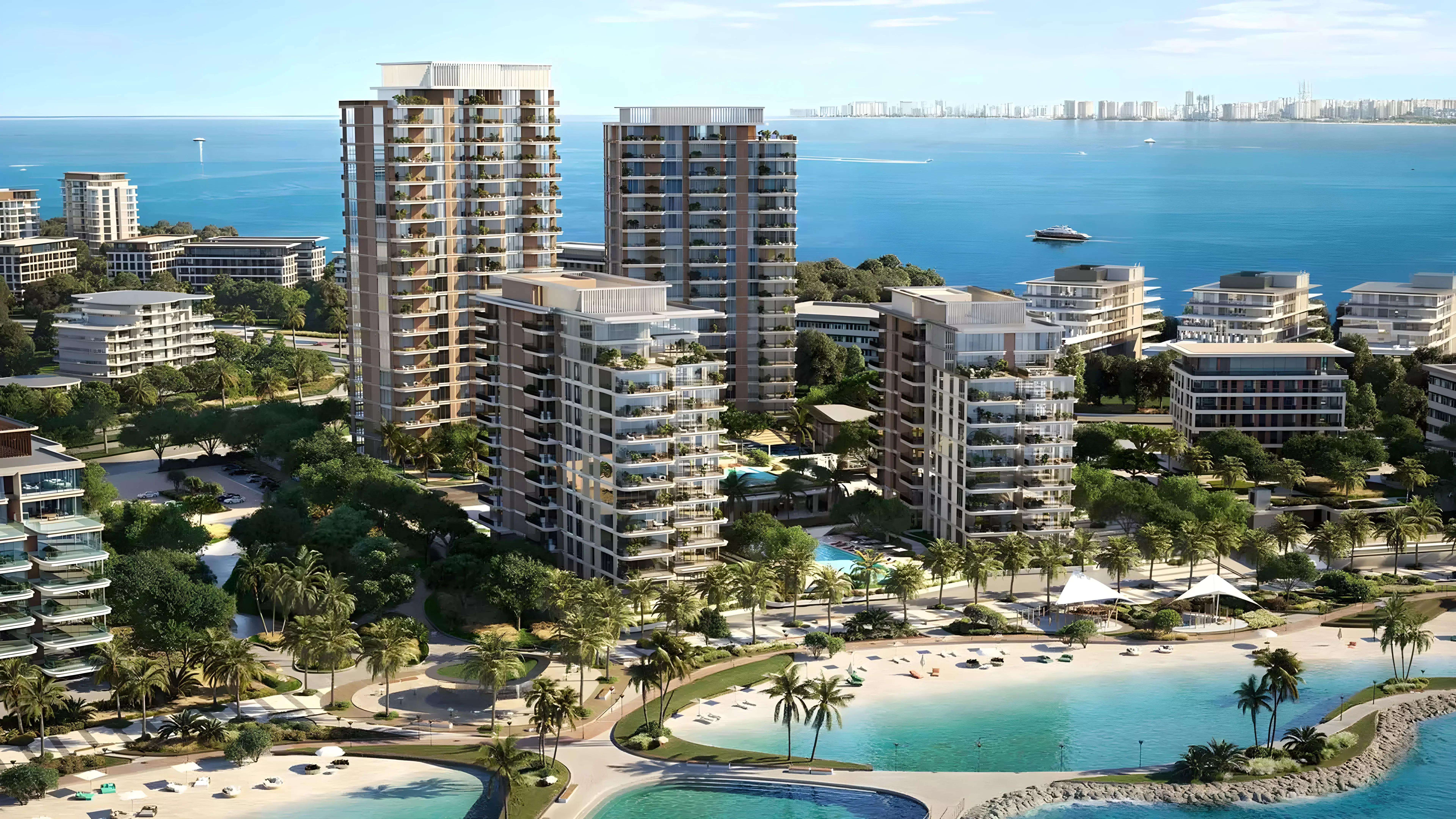 Bay Grove Residences Phase 3 waterfront facade, Dubai Islands