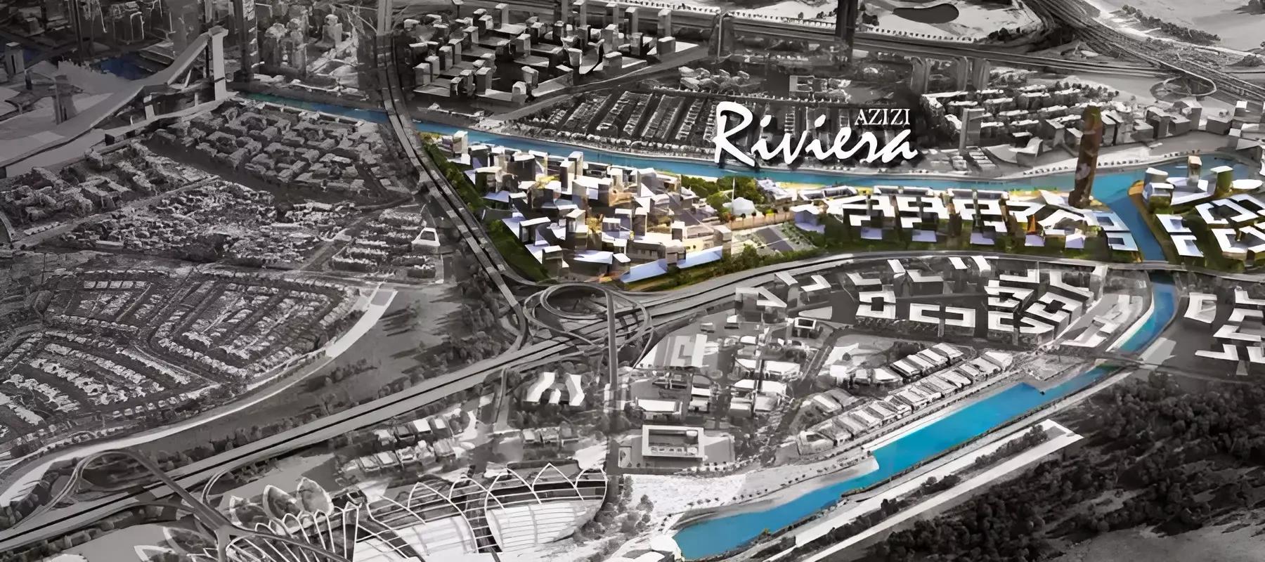 Azizi Riviera master plan overview, Meydan One, Dubai