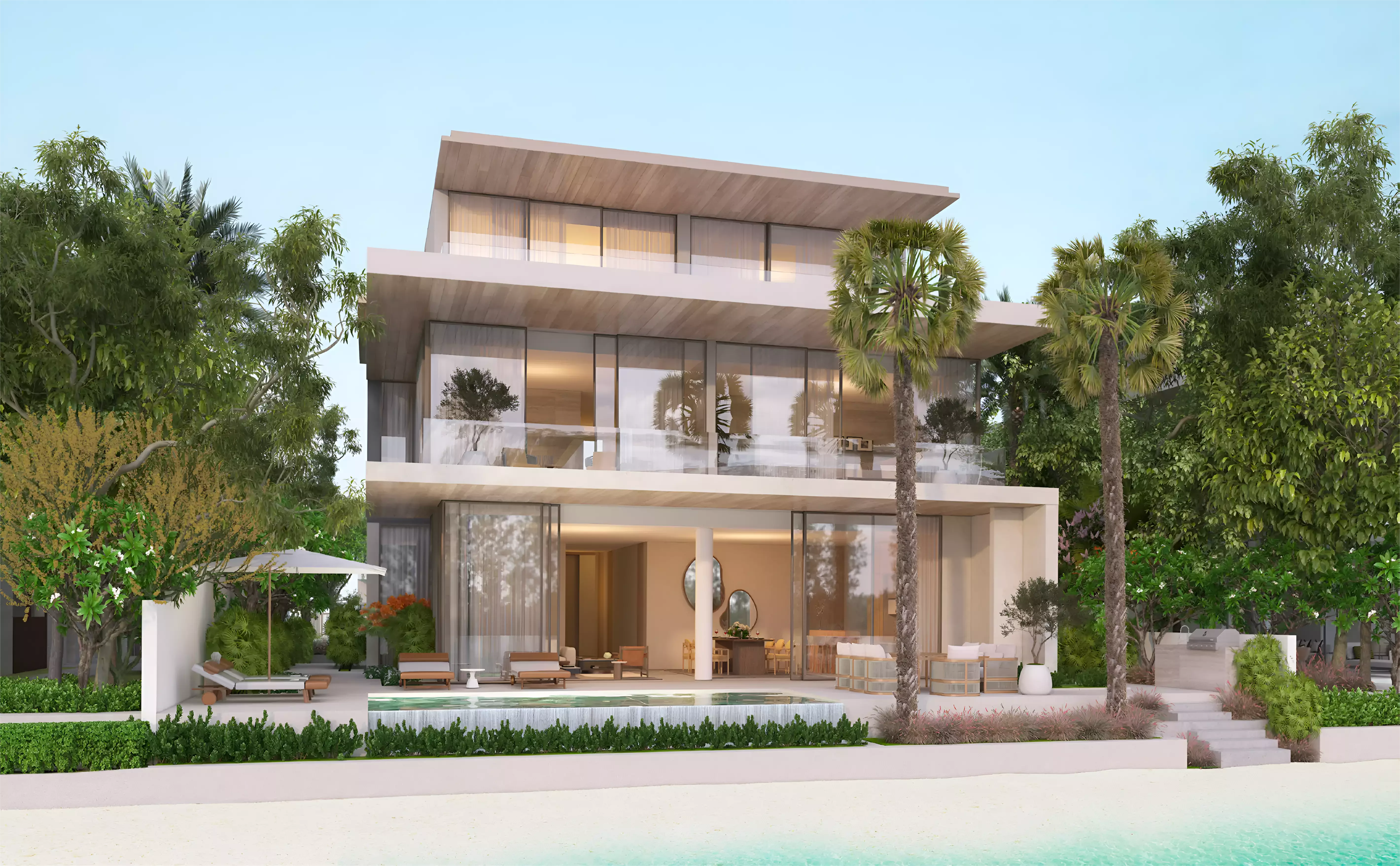 Villa Wave Crest interior living space, Nakheel Palm Jebel Ali