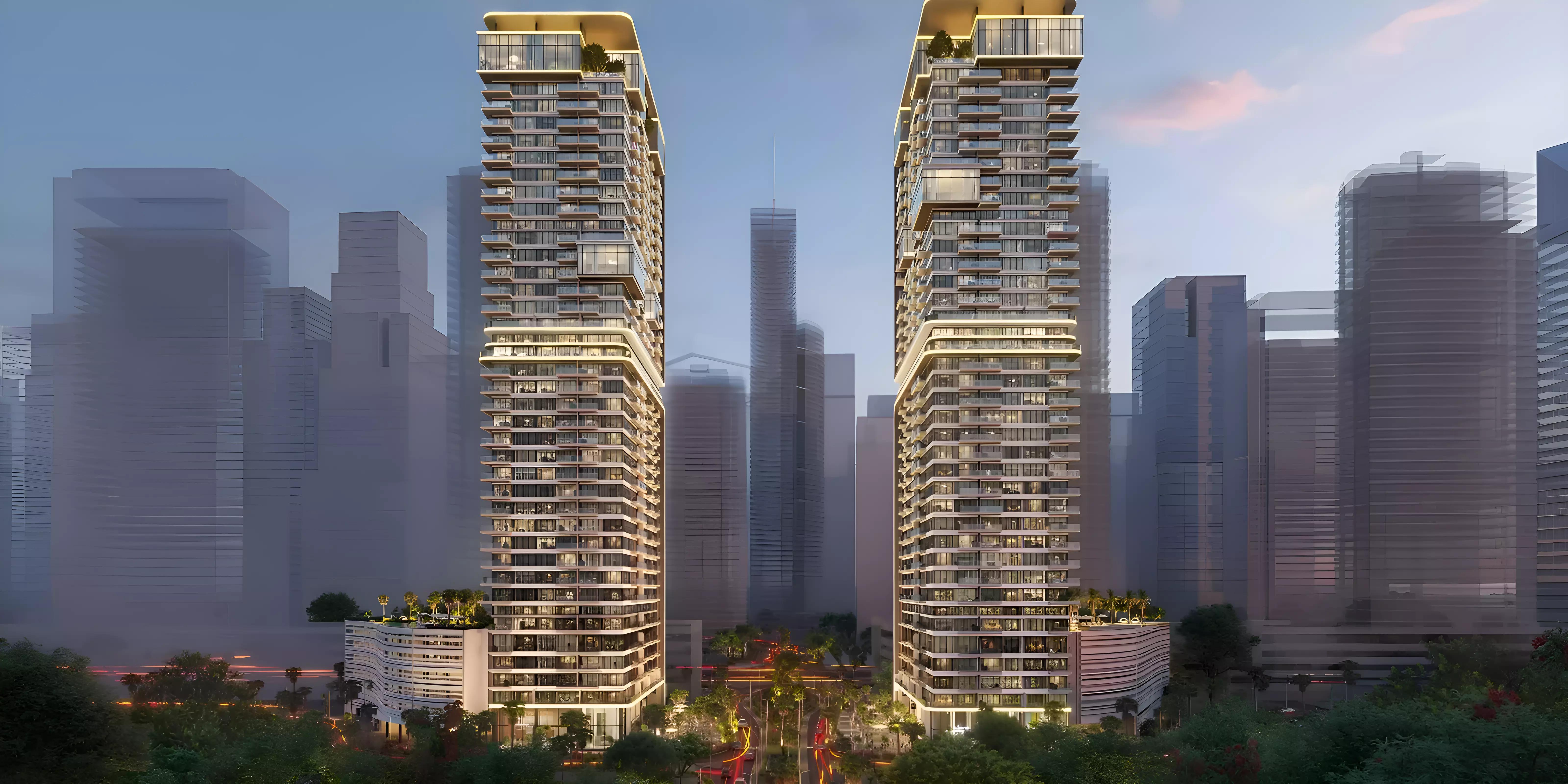 Upper House tower exterior view, Jumeirah Lake Towers, Dubai