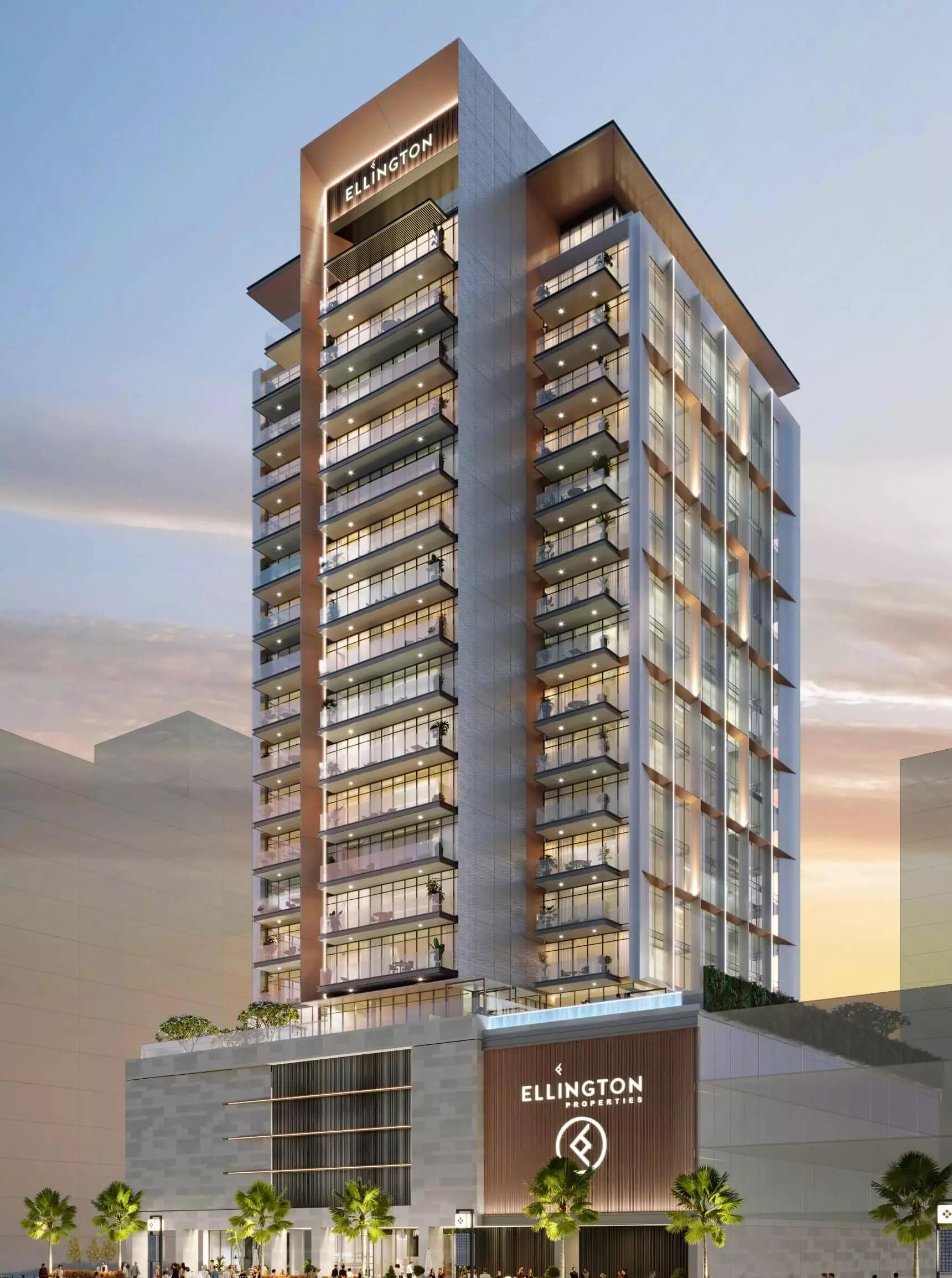 The Quayside residential tower and surroundings, Business Bay, Dubai