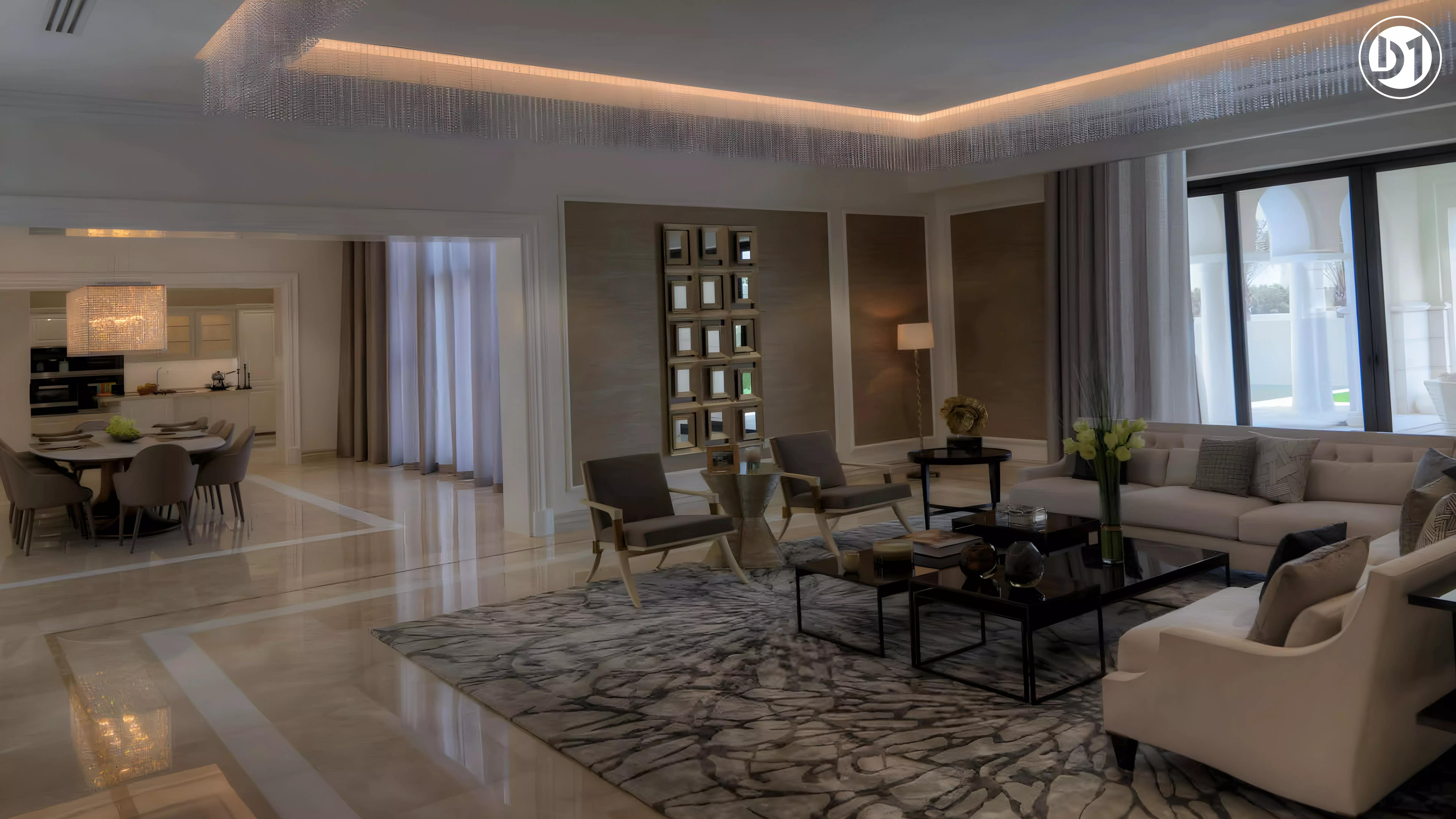 District One villa bedroom interior, MBR City, Dubai