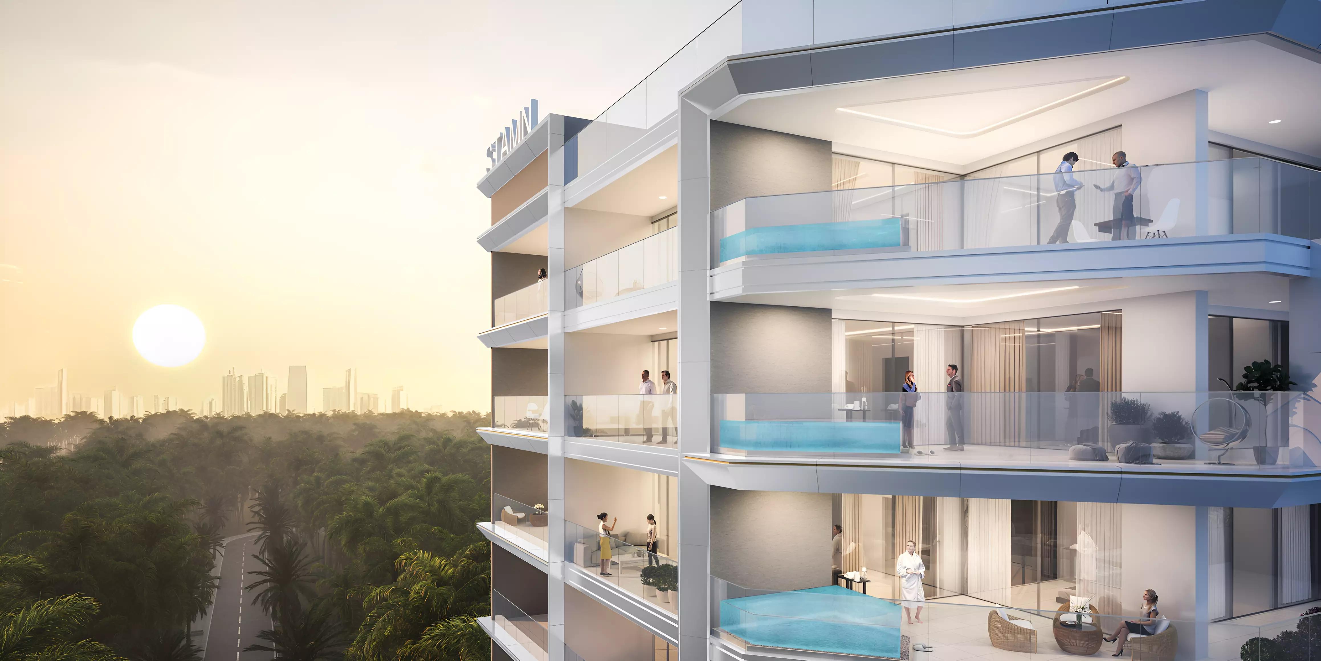 Stamn One master plan layout, Jumeirah Garden City, Dubai
