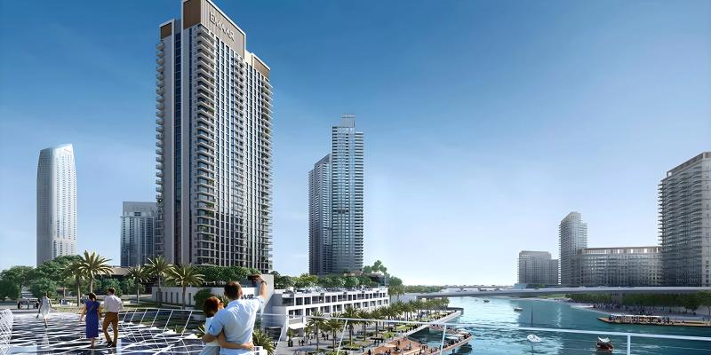 Palace Residences North exterior facade at Dubai Creek Harbour