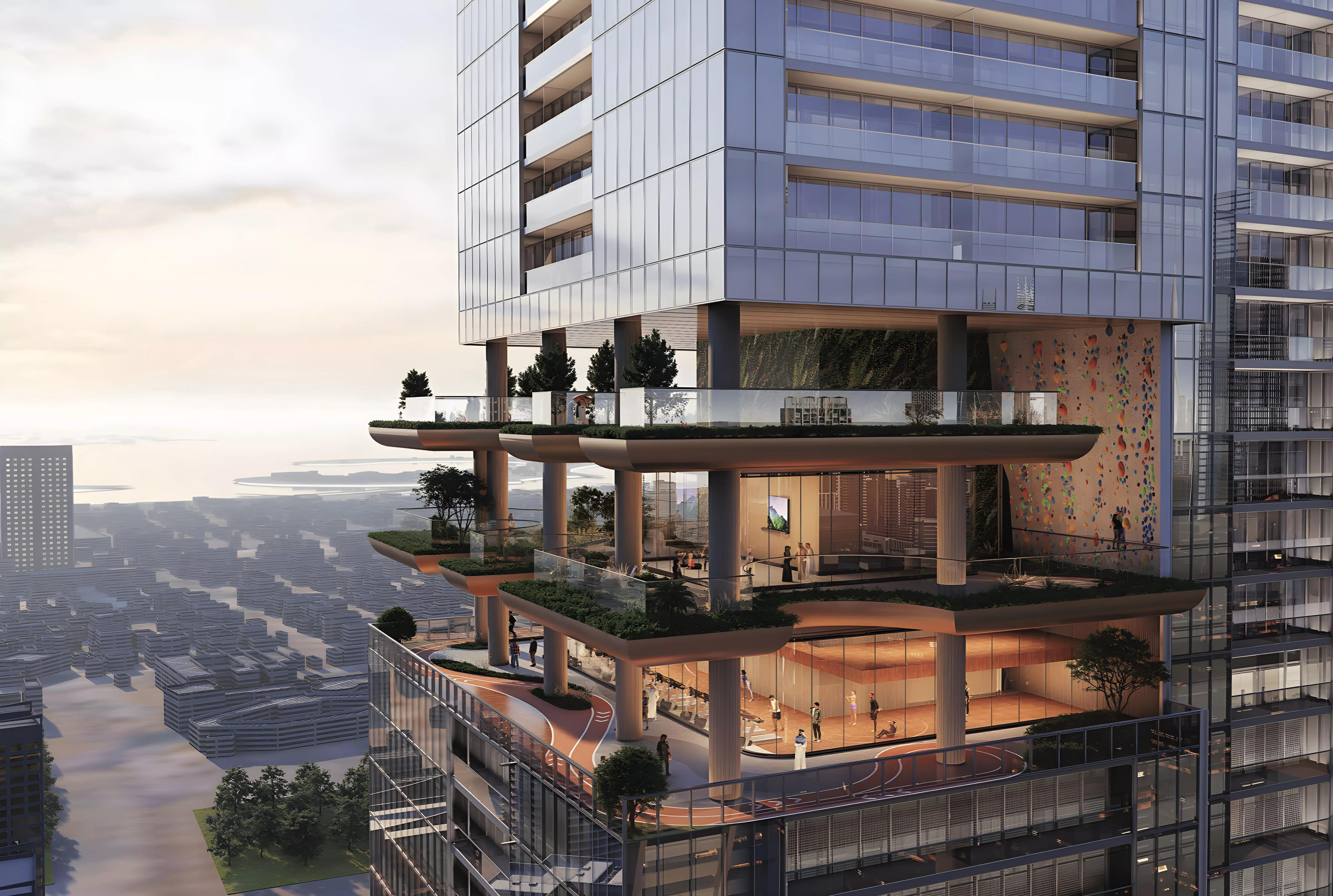 Sobha Skyparks indoor swimming pool amenity, Business Bay
