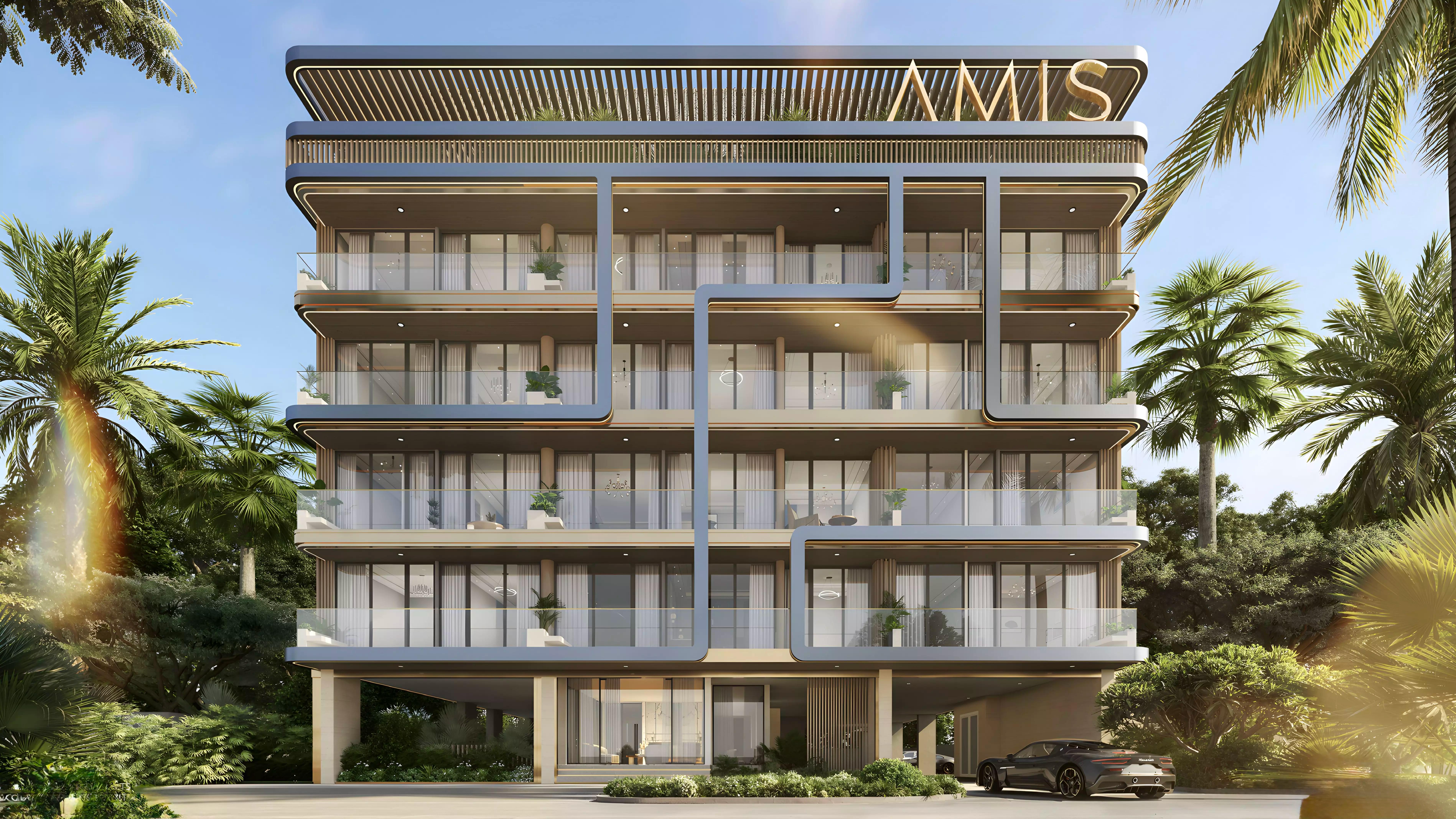 Derby Heights building exterior render in District 11, Mohammed Bin Rashid City, Dubai