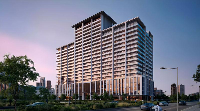 Binghatti Amberhall exterior facade, JVC, Dubai