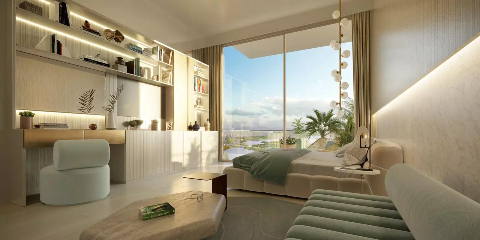 Regalia By Deyaar apartment interior living area, Business Bay