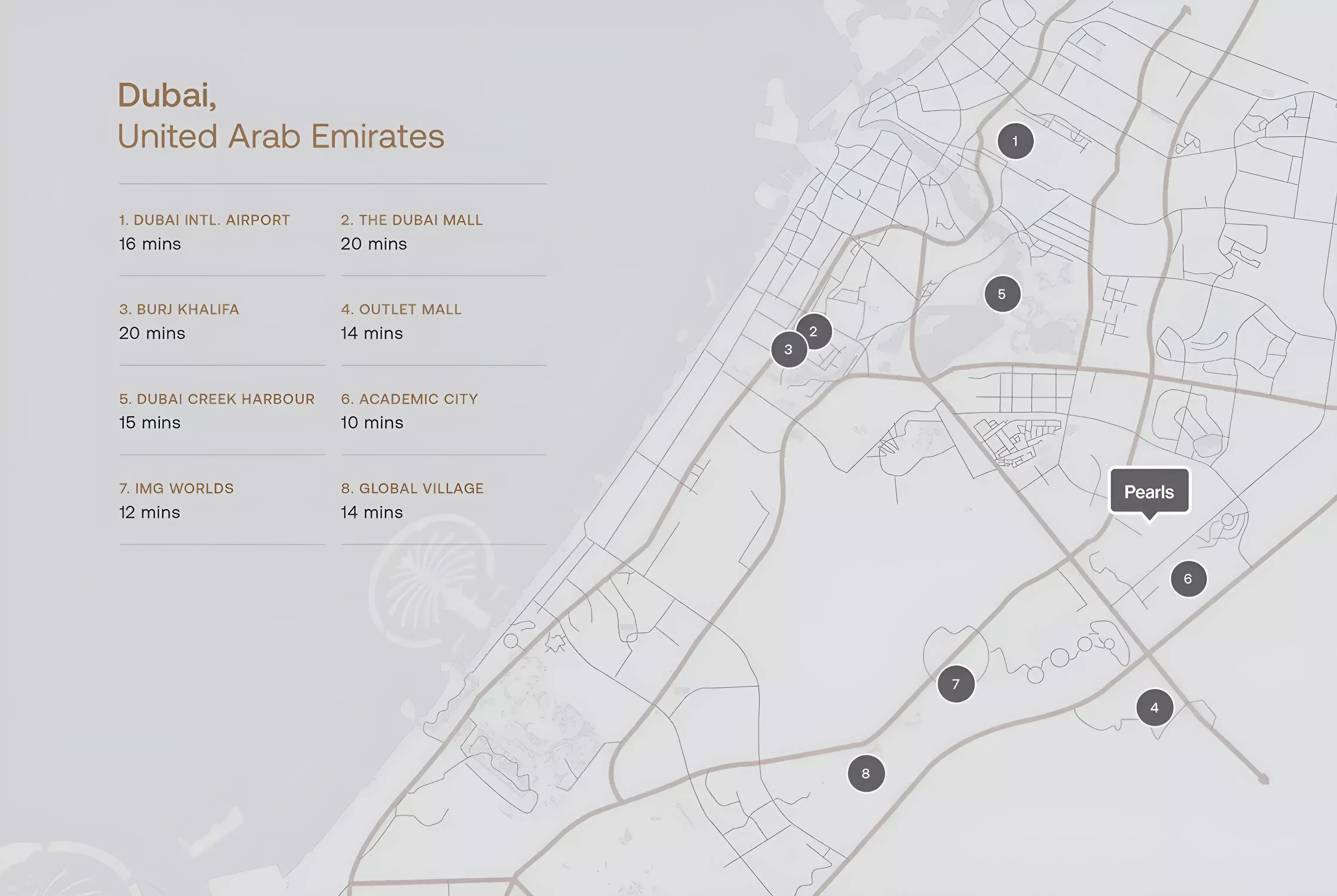 Pearls By Vision master plan layout, Dubai Silicon Oasis
