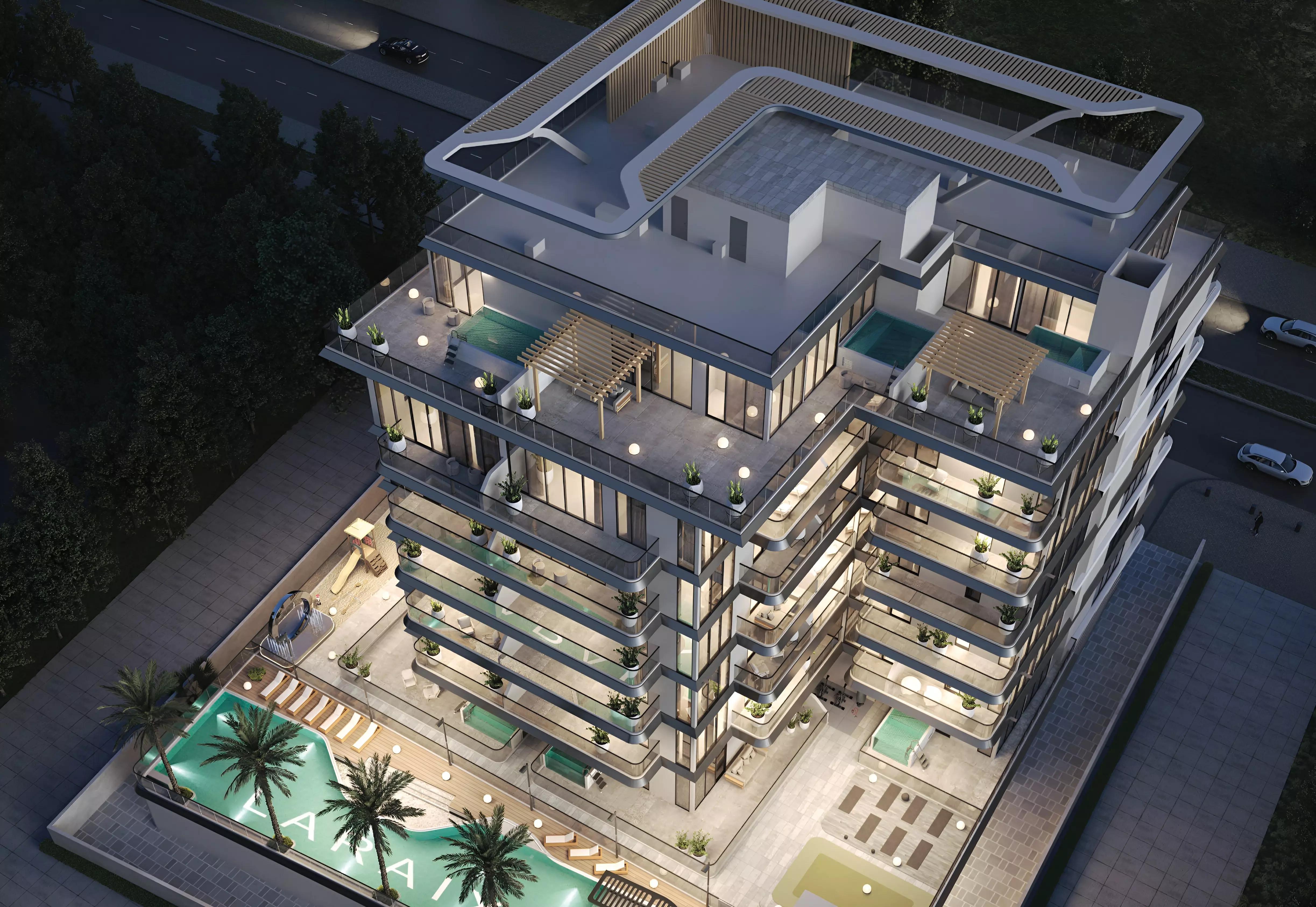 Zyra Hills landscaped outdoor space, Al Warsan