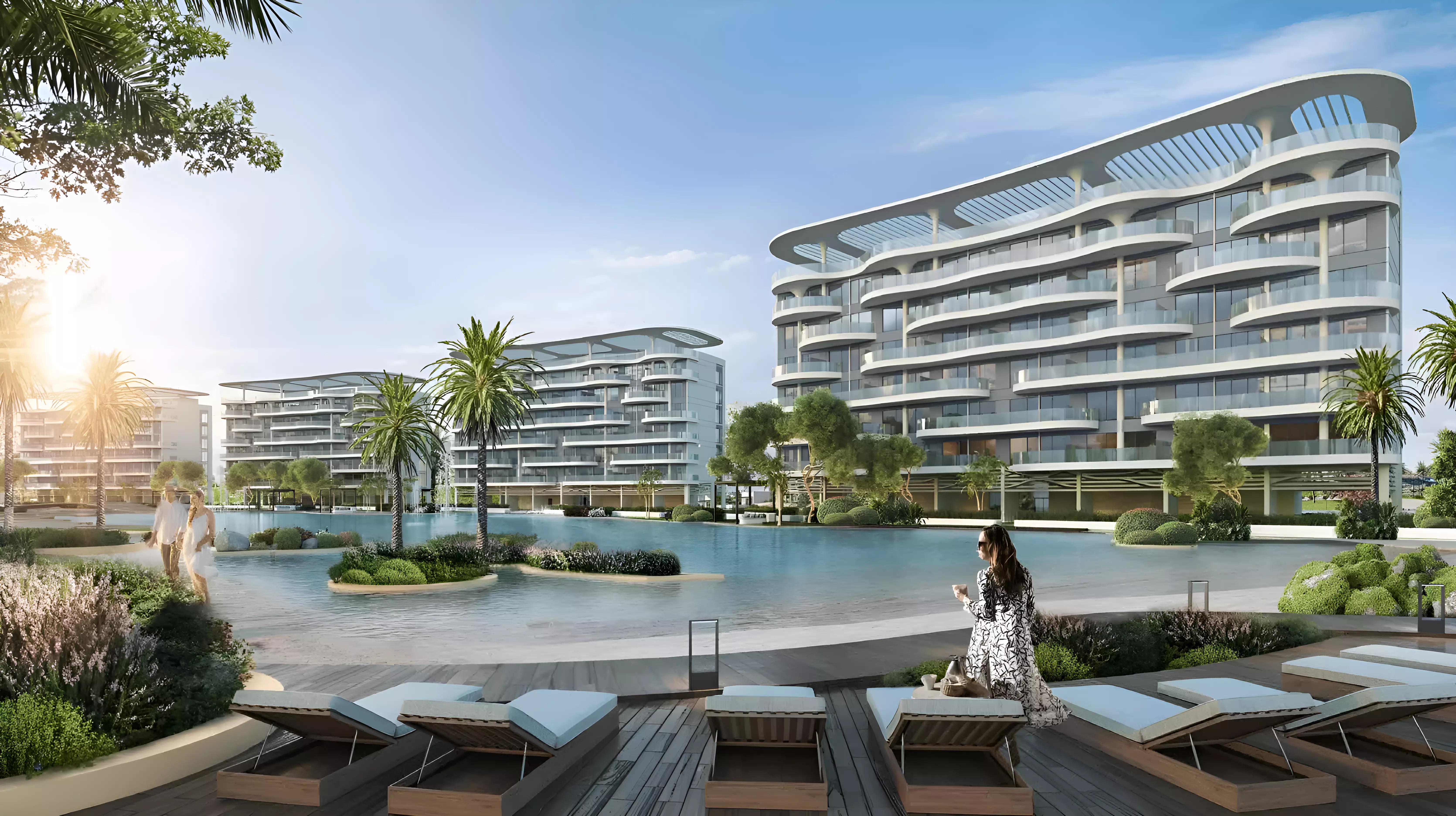 Bedroom interior rendering, Damac Lagoon Views Andalucia, Dubai