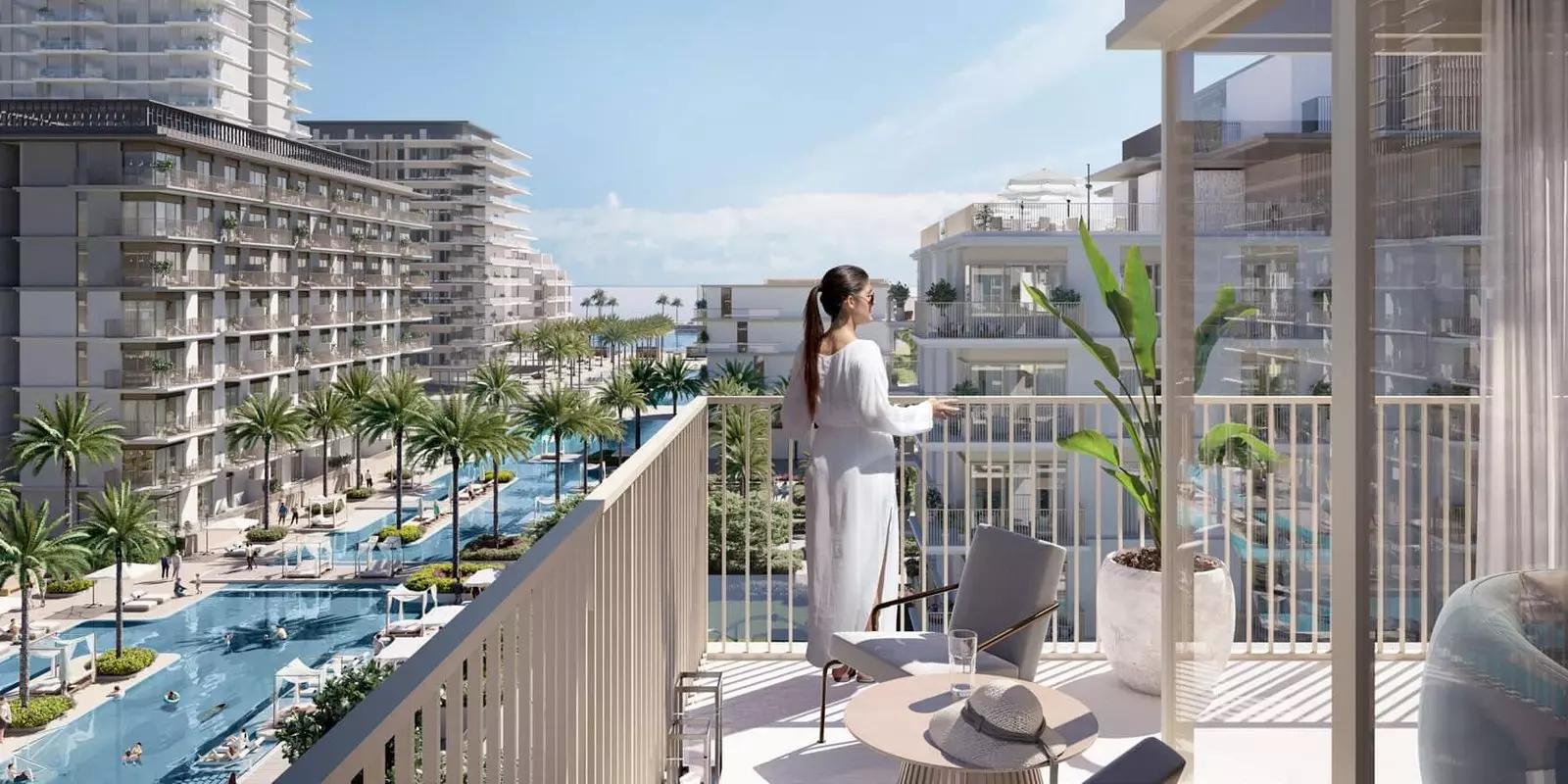 Sunridge apartment interior living space, Emaar Mina Rashid