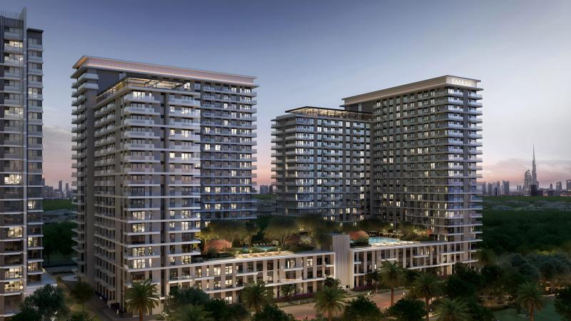 Vida Residences Club Point exterior facade, Dubai Hills Estate, Dubai