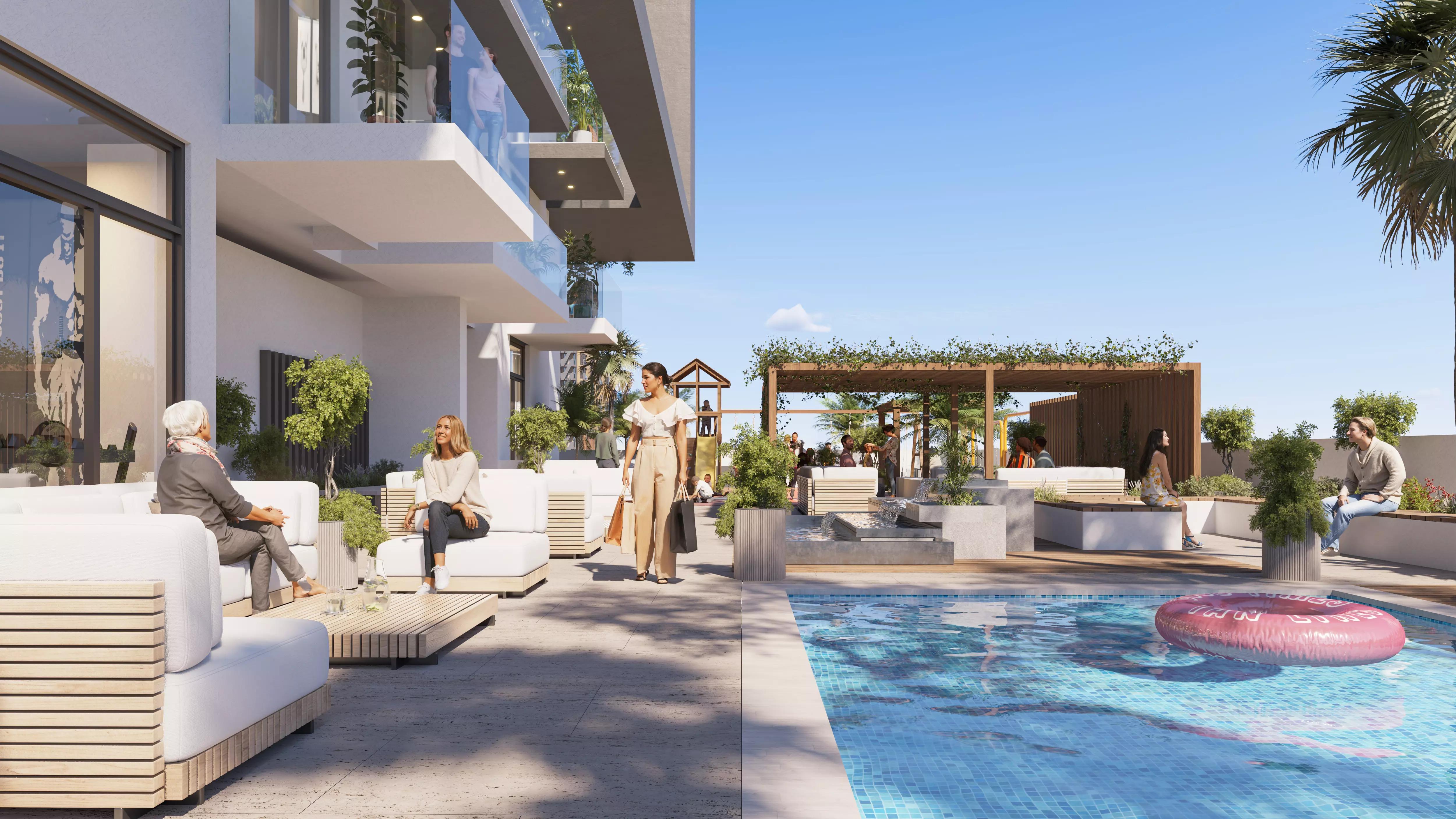 Treppan Tower rooftop or terrace amenity view, Dubai