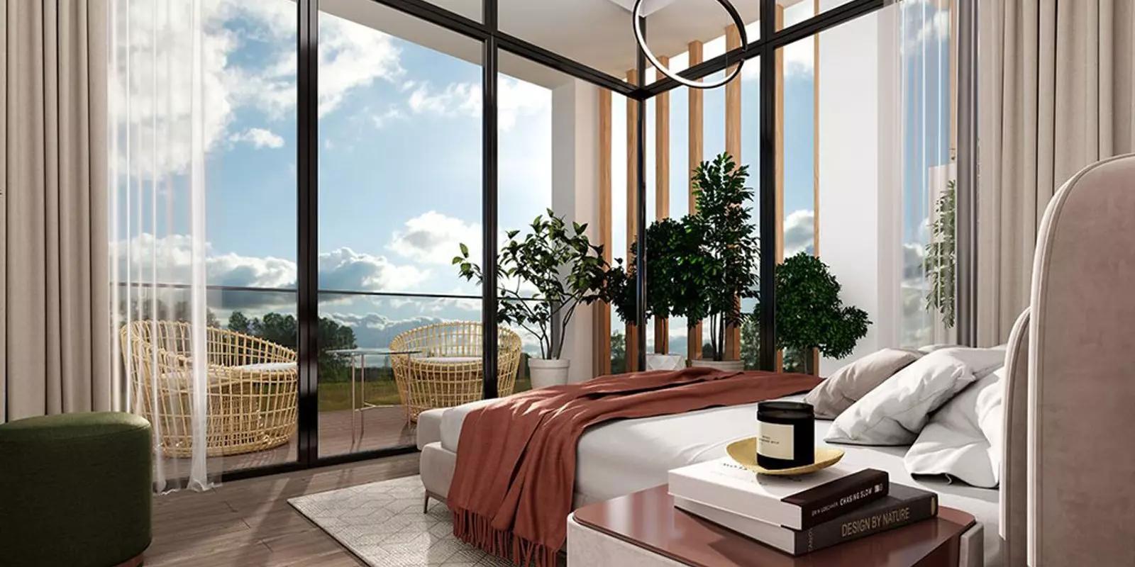 La Perla Homes 10 townhouse street view with landscaped frontage, JVC District 10, Dubai