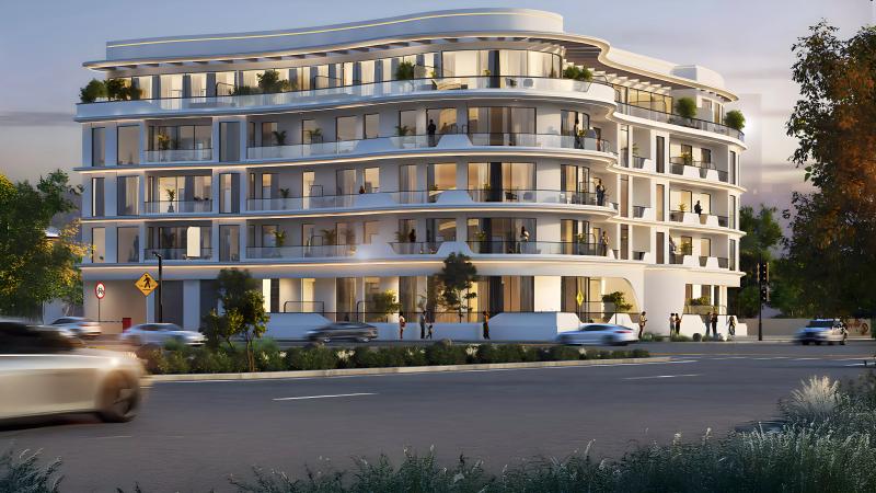 Xenia Residences exterior facade view, JVC, Dubai