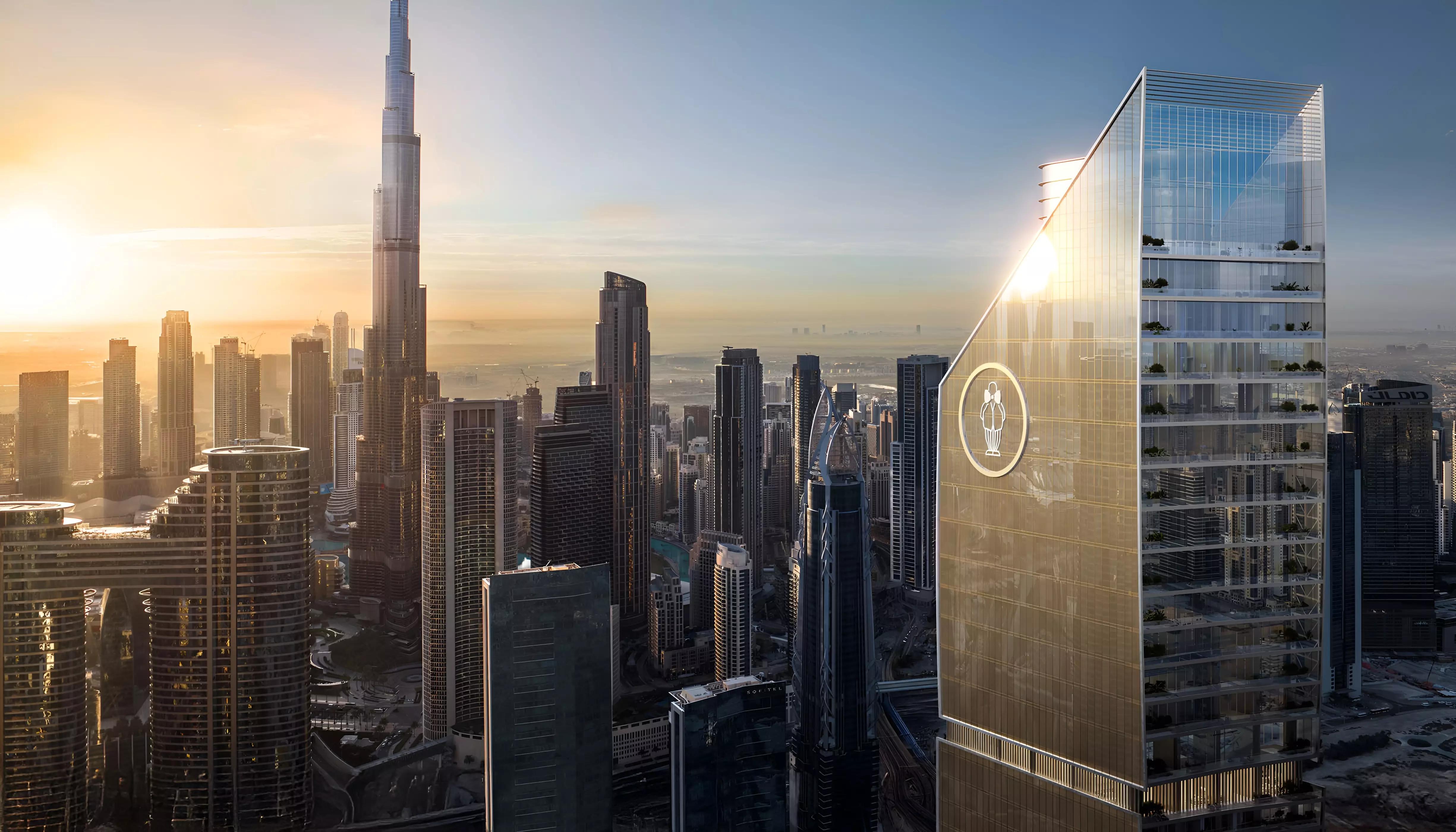 Mr C Residences Downtown landscaped gardens and outdoor terrace, Dubai