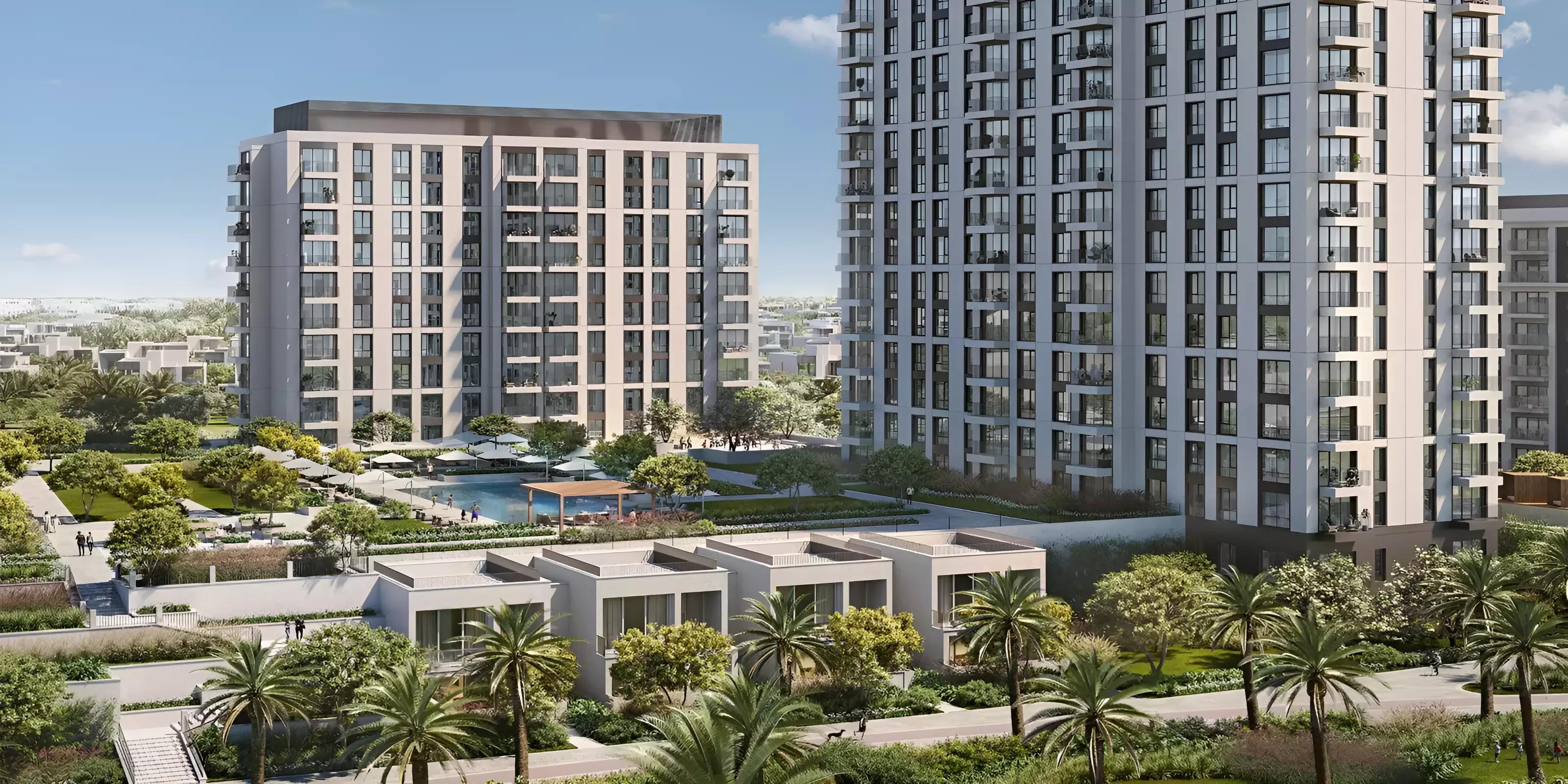 Park Horizon residential building exterior at Dubai Hills Estate, Dubai