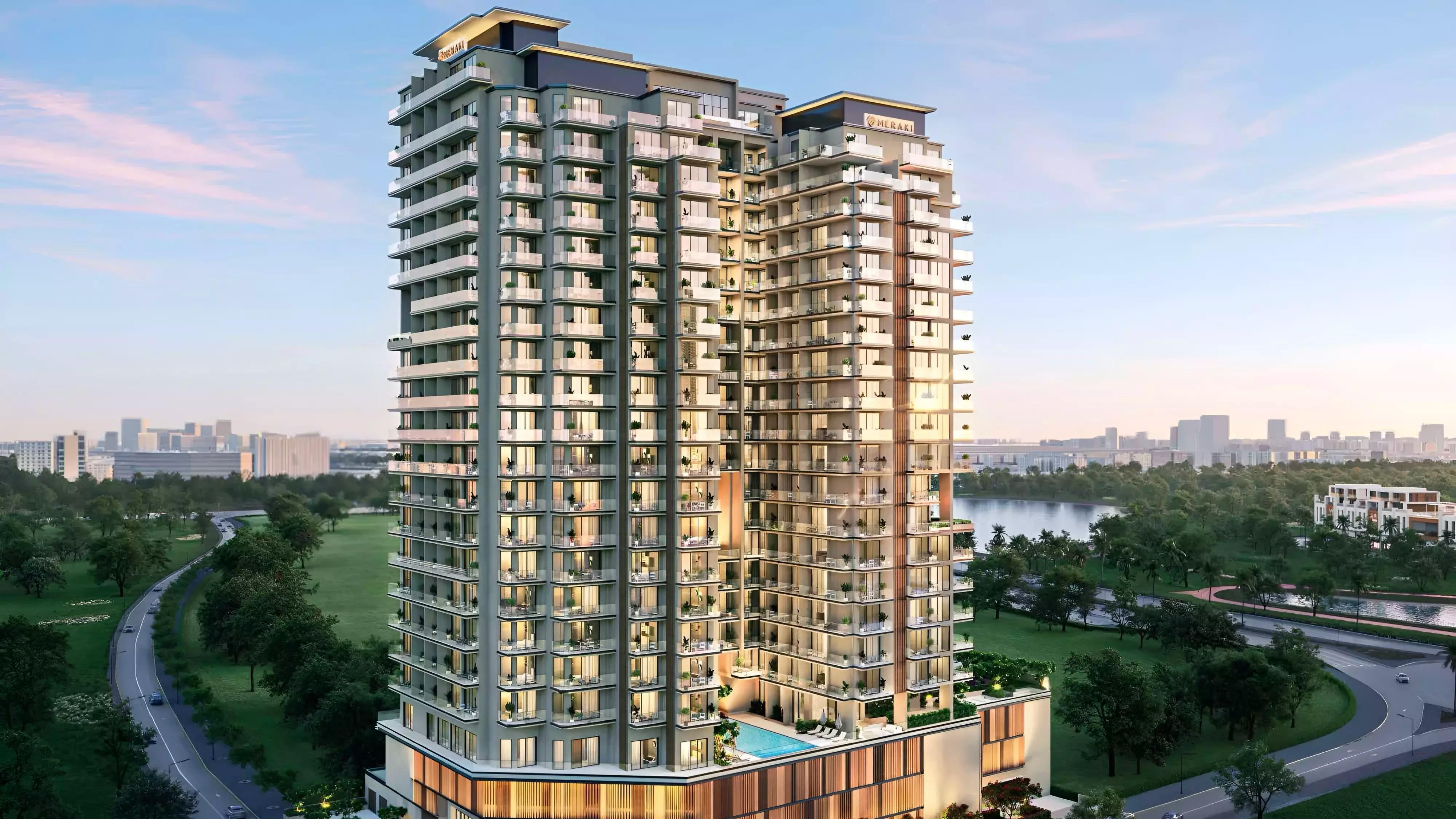 Nirvana Residence exterior facade view, Dubai Production City, Dubai