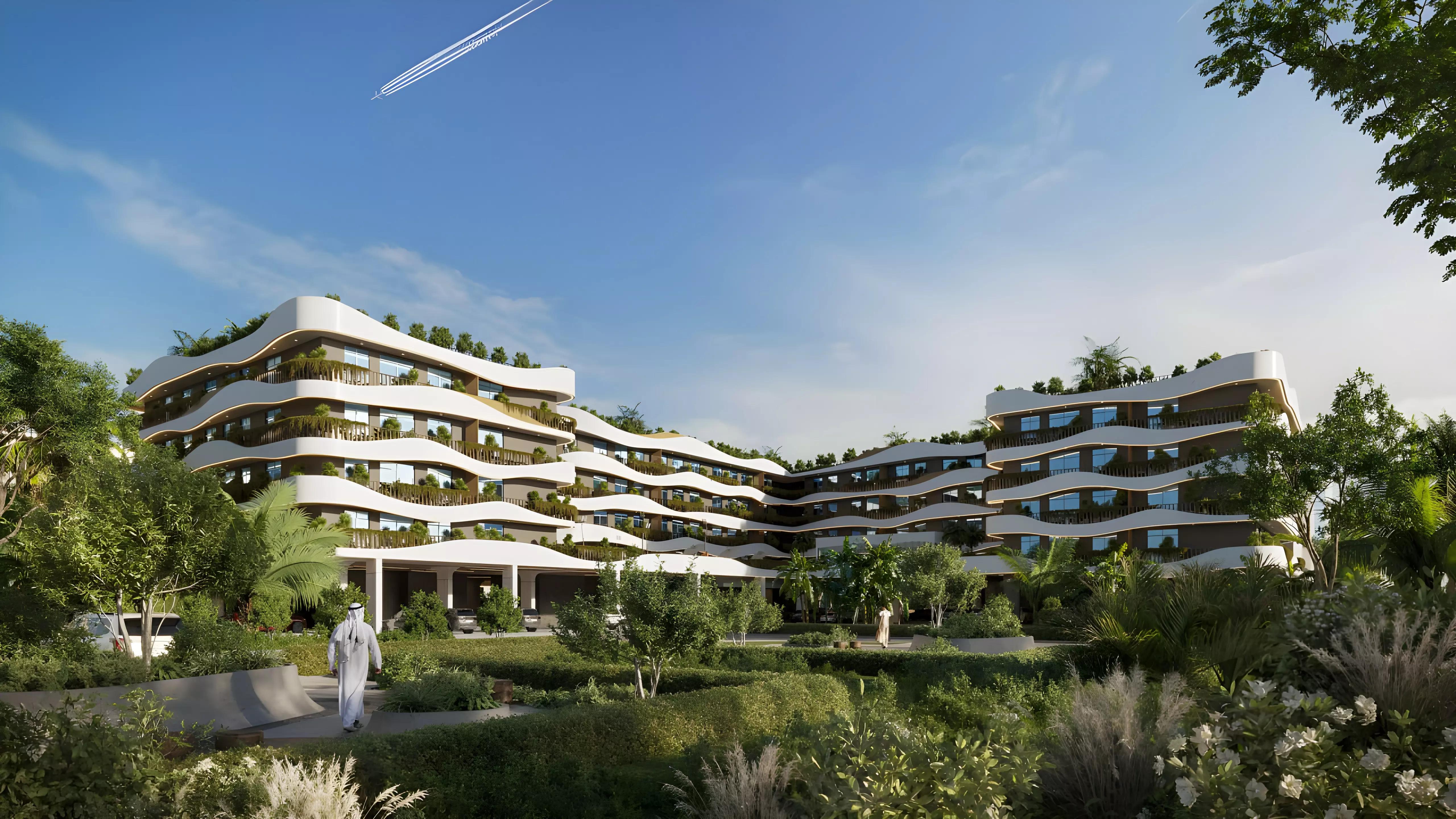 Oasis Residences apartment interior living space, Dubai South