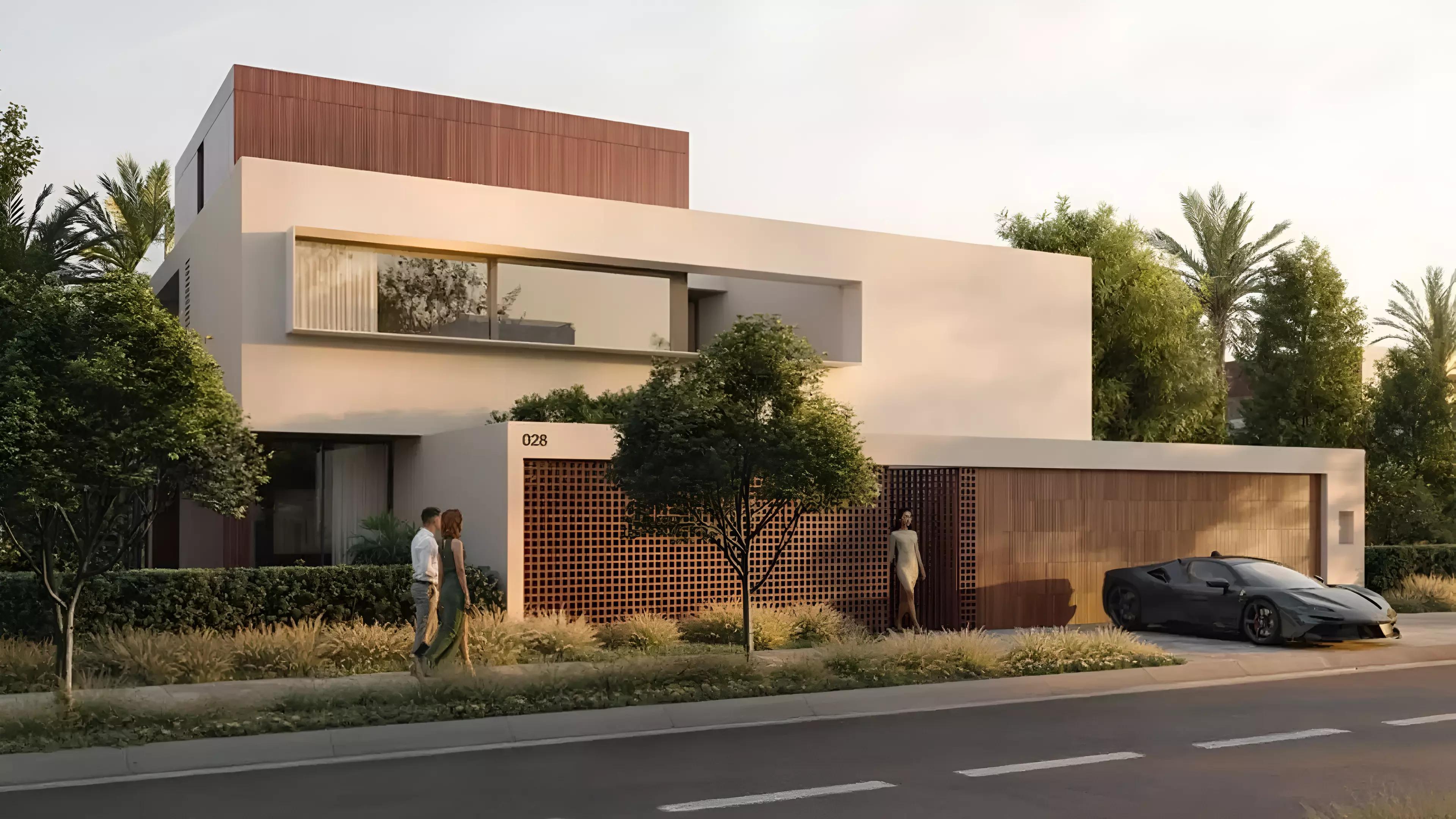 Chevalia Estate villa outdoor living space, Grand Polo Club and Resort, Dubai
