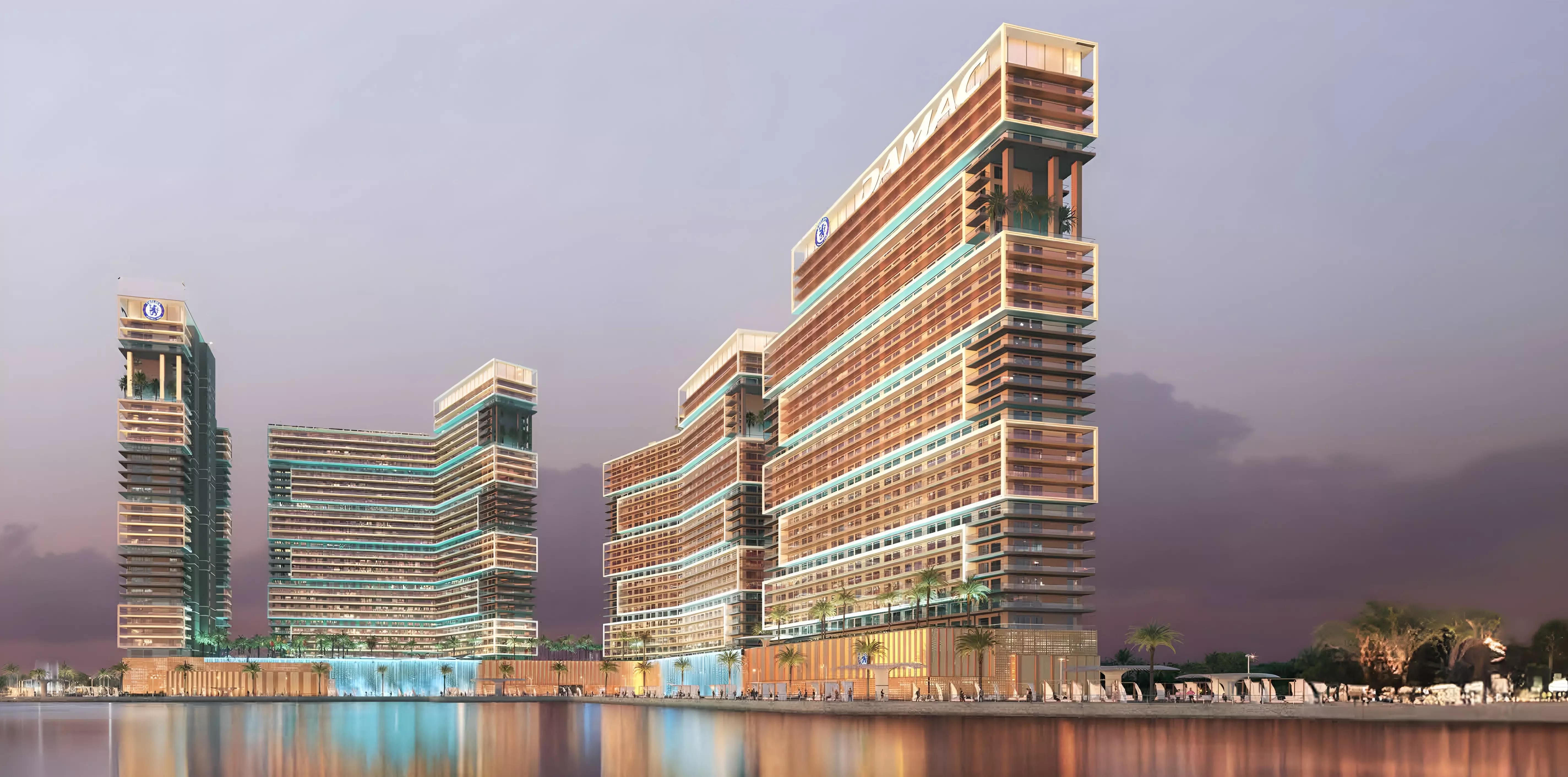 Chelsea Residences 2 pool and leisure area, Dubai Maritime City