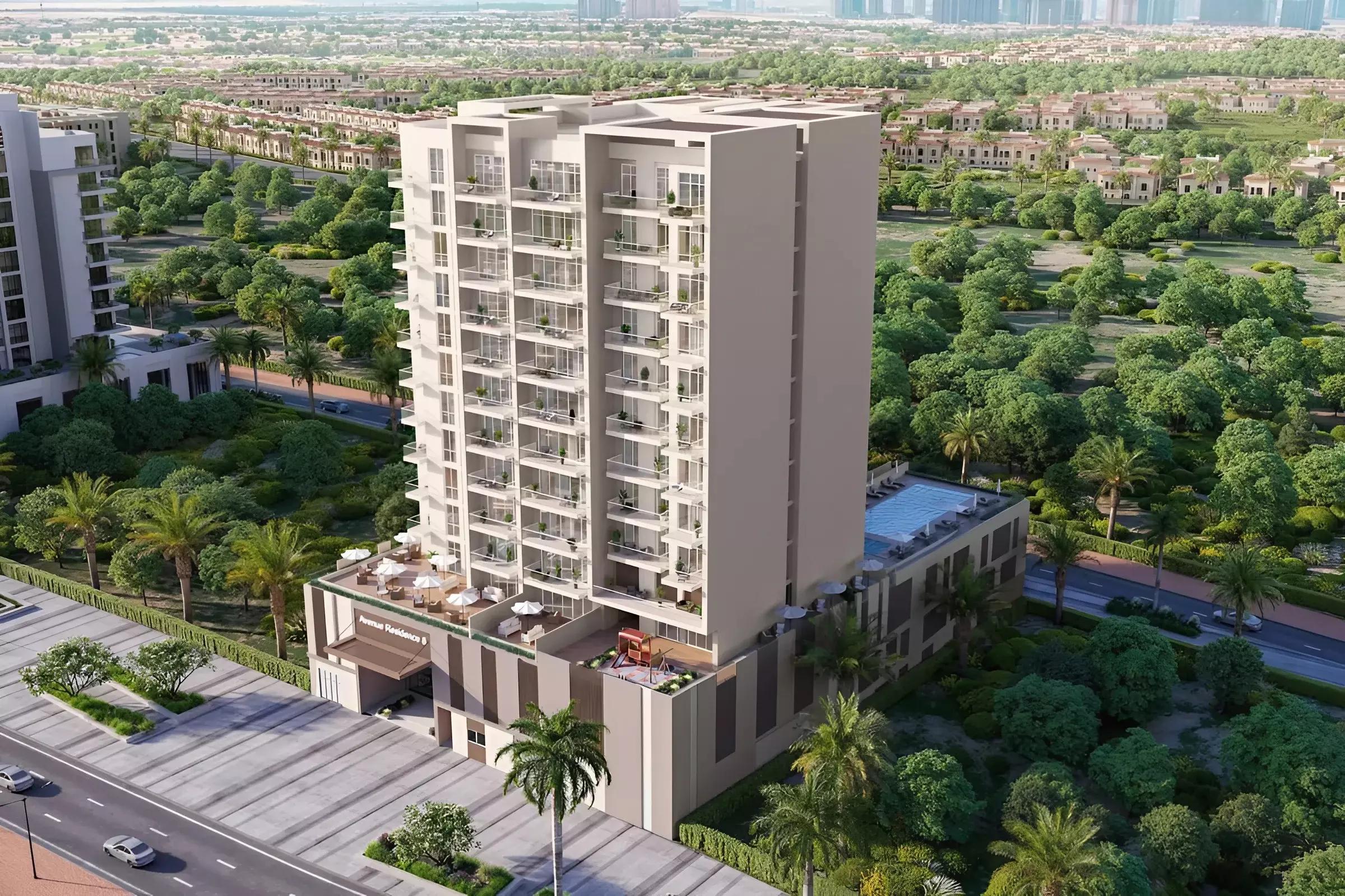 Indoor swimming pool at Avenue Residence 8, Al Furjan, Dubai