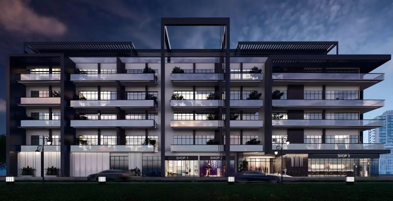 Al Serh Residences 11 exterior facade in Jumeirah Village Circle, Dubai