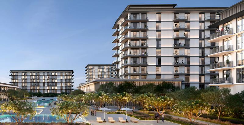 Ocean Point 1 waterfront exterior view, Mina Rashid, Dubai