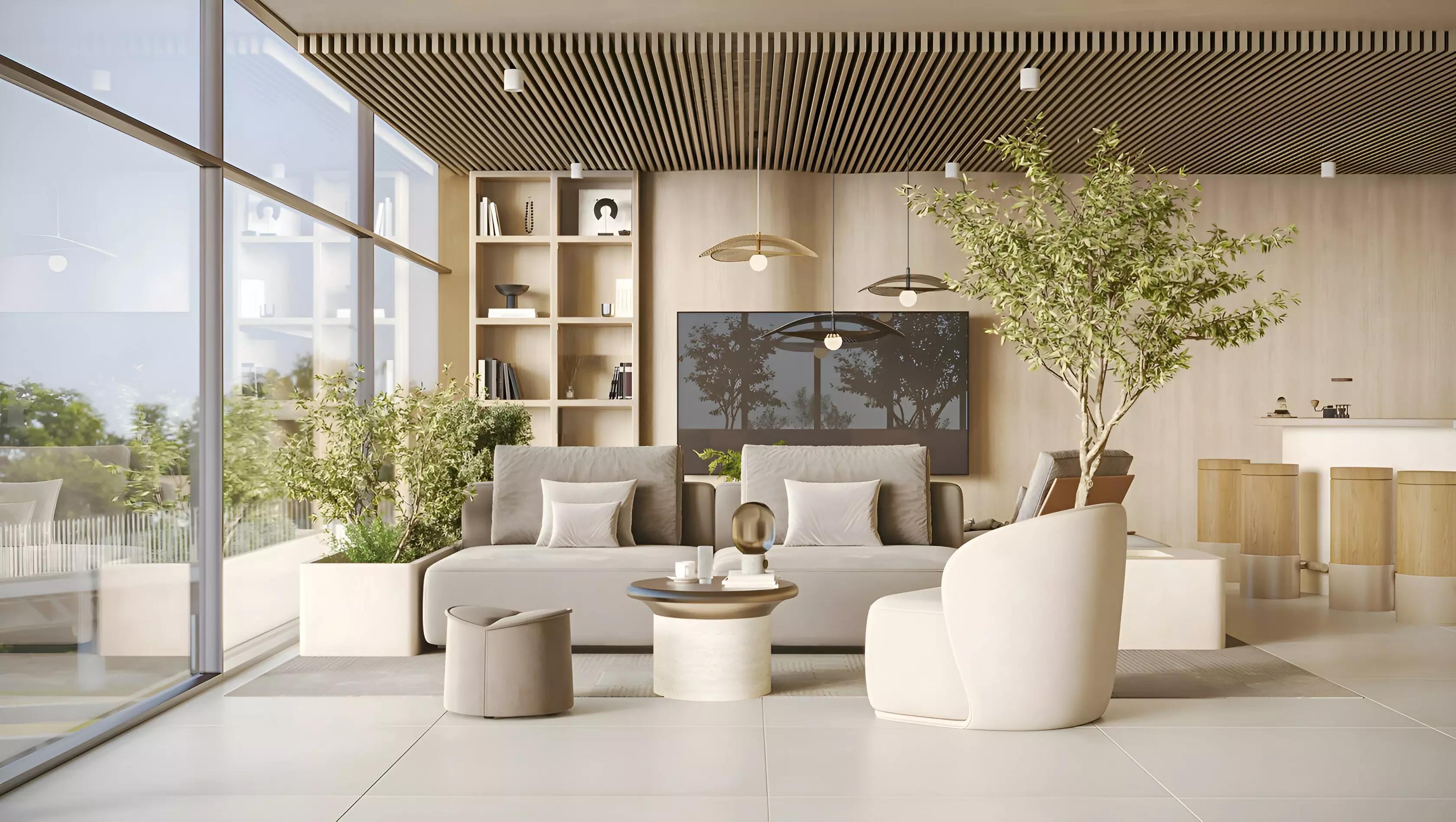 One Park Central building elevation and landscaping, JVC District 15, Dubai