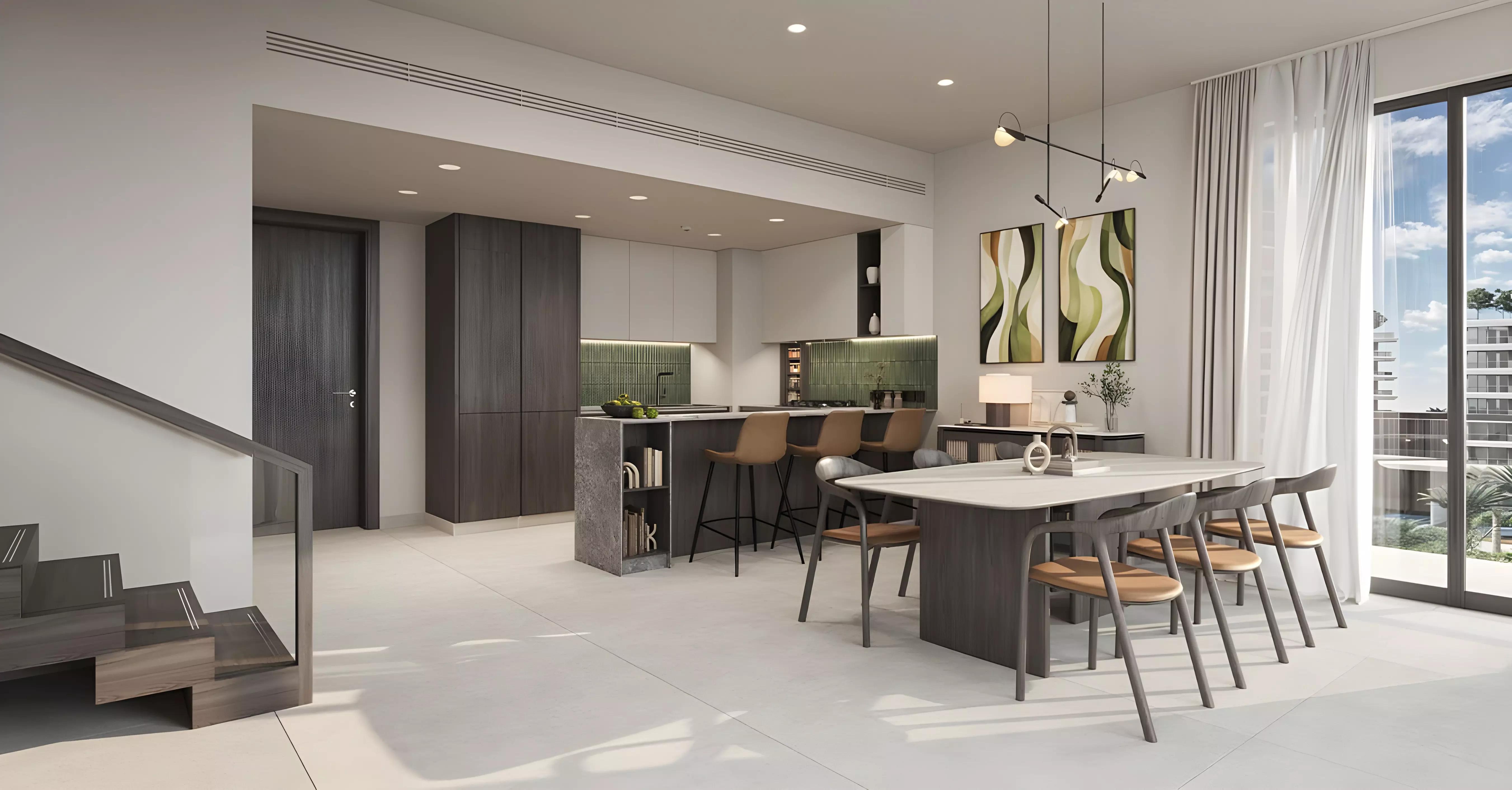 Verdes by Haven amenity space render, Haven By Aldar, Dubai