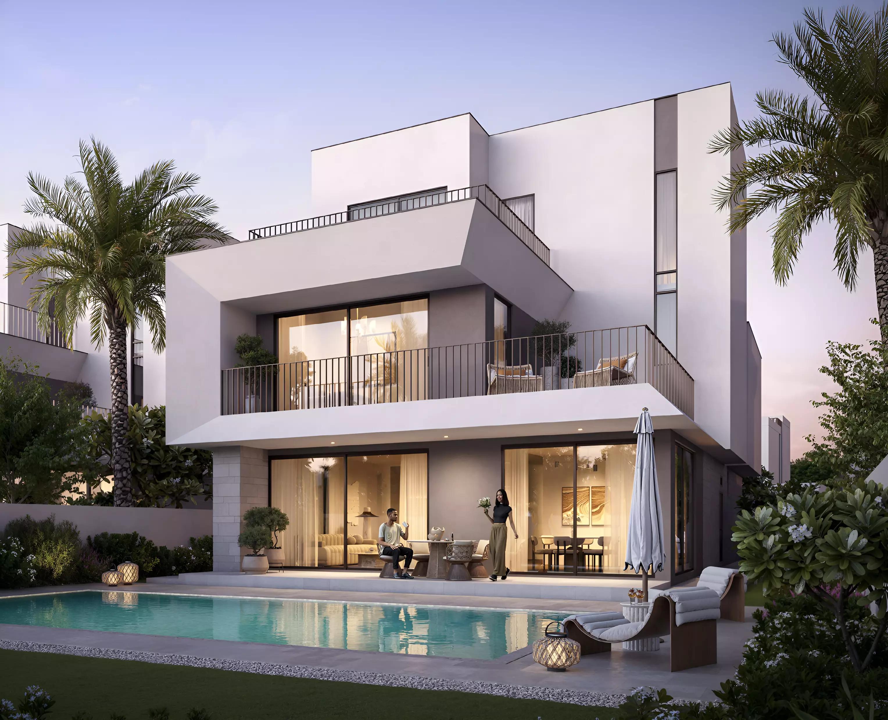 Montura 2 villa facade and driveway view, Dubai Investment Park 2