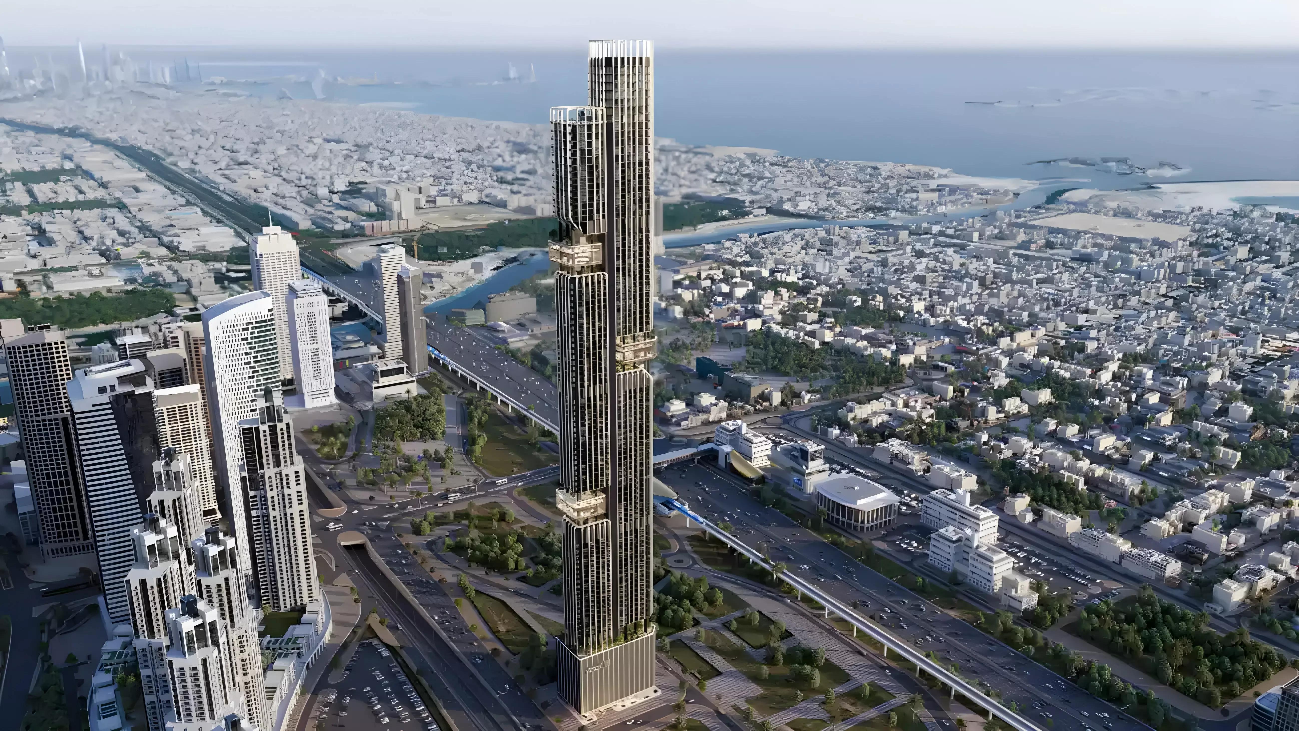 DWTN Residences residential interior living space, Business Bay