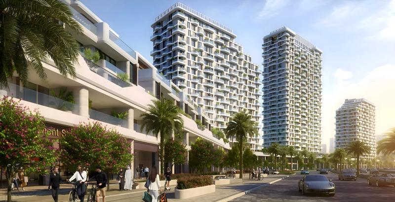 Takaya Melody townhouse exterior with landscaped frontage, Motor City, Dubai
