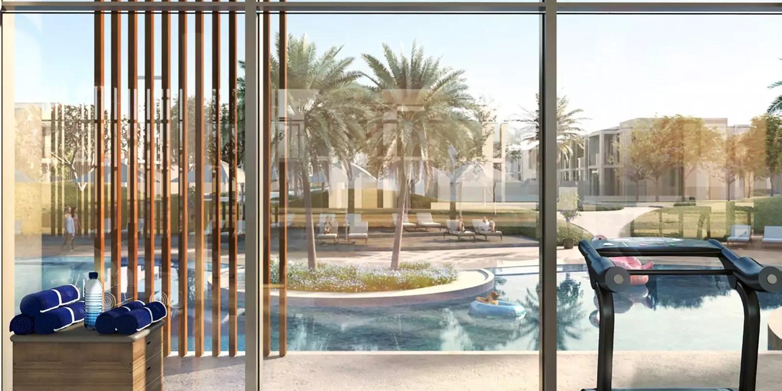 Ruba townhouse row with paved driveways, Arabian Ranches 3, Dubai