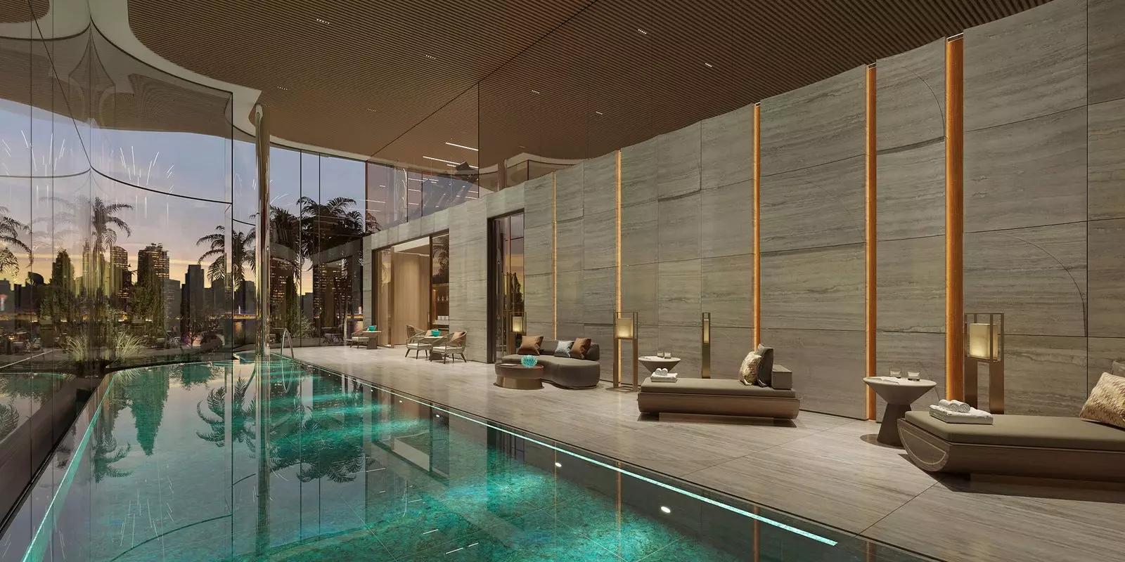 Casa Canal shared pool area with loungers, Al Wasl