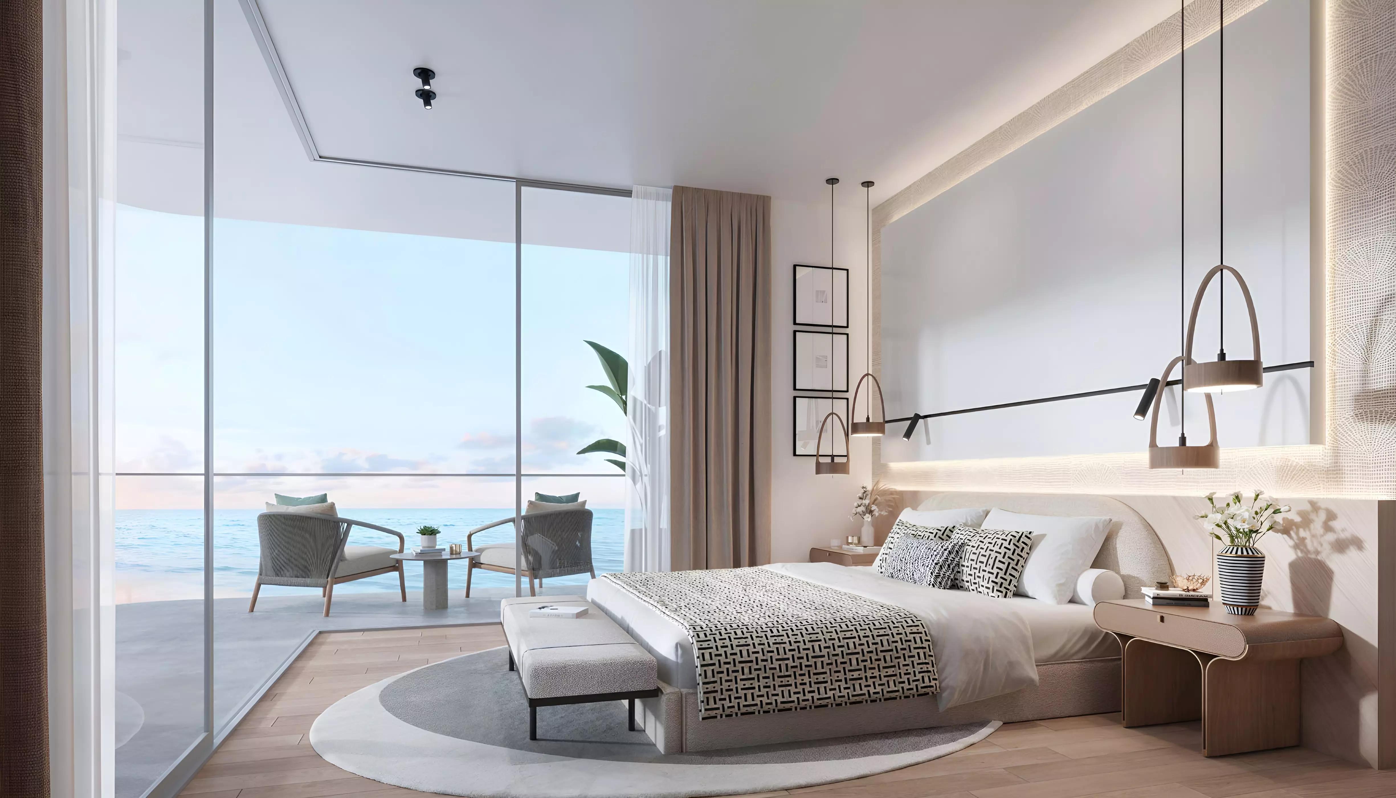 Sensia apartment interior living space, Dubai Maritime City