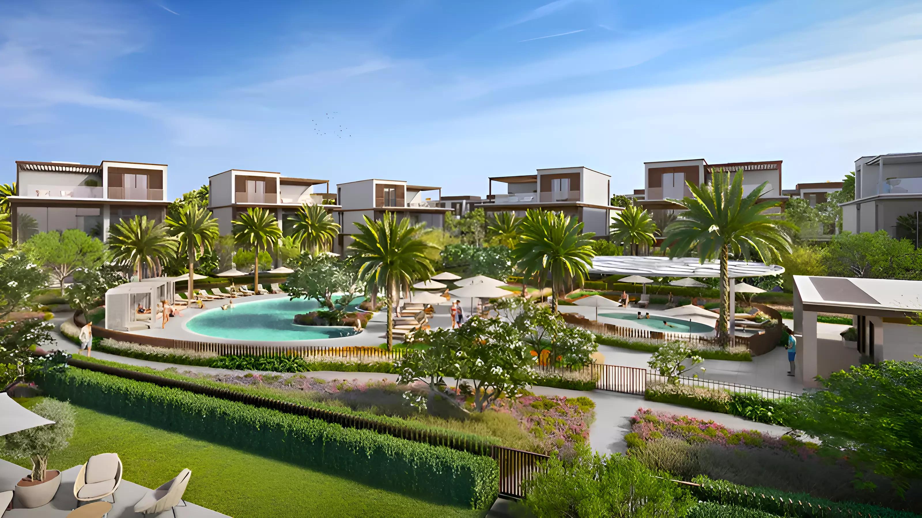 Children's play area within the community, Nad Al Sheba Gardens Phase 6, Dubai