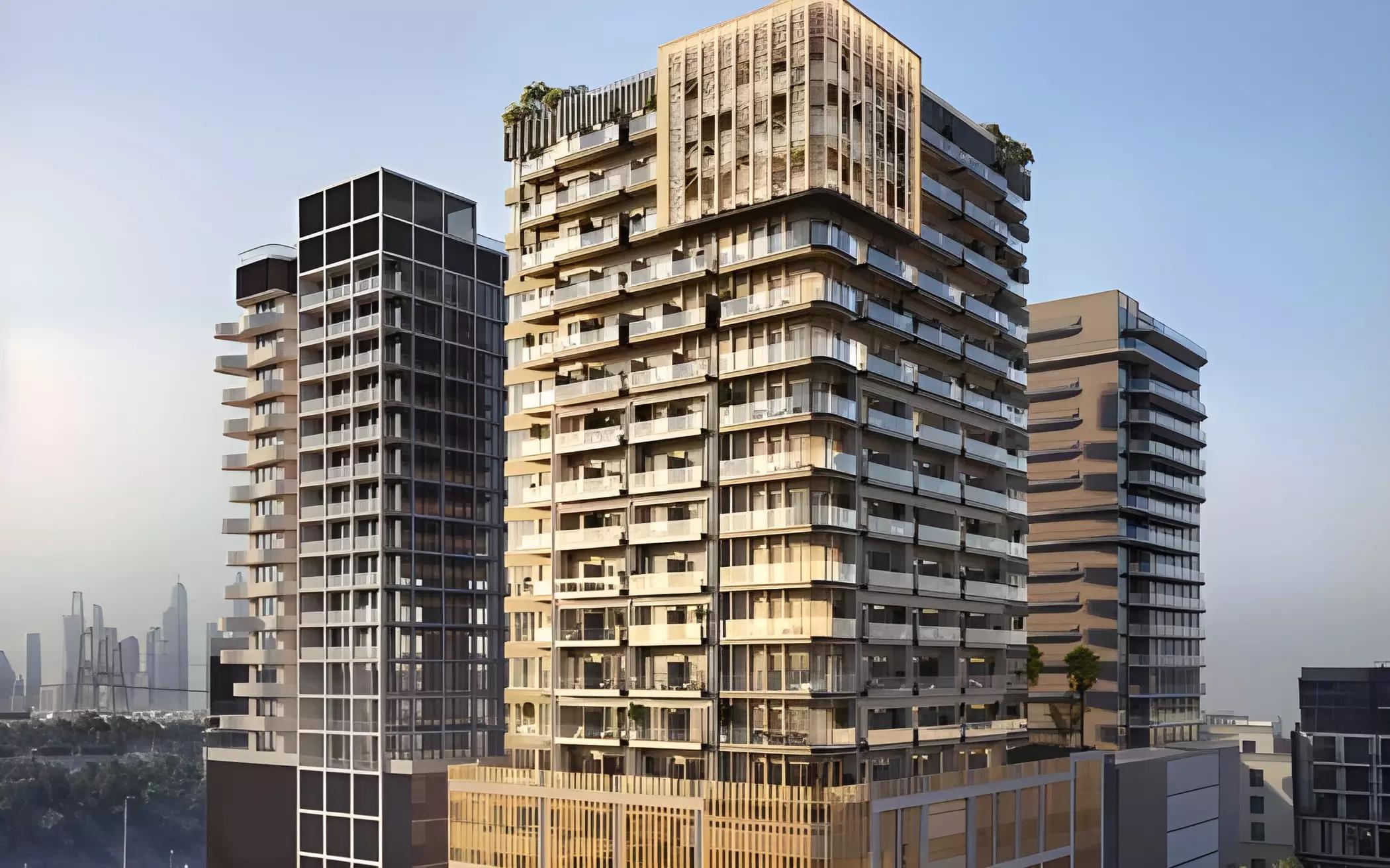 Lume Residence exterior facade view, Jumeirah Village Circle, Dubai