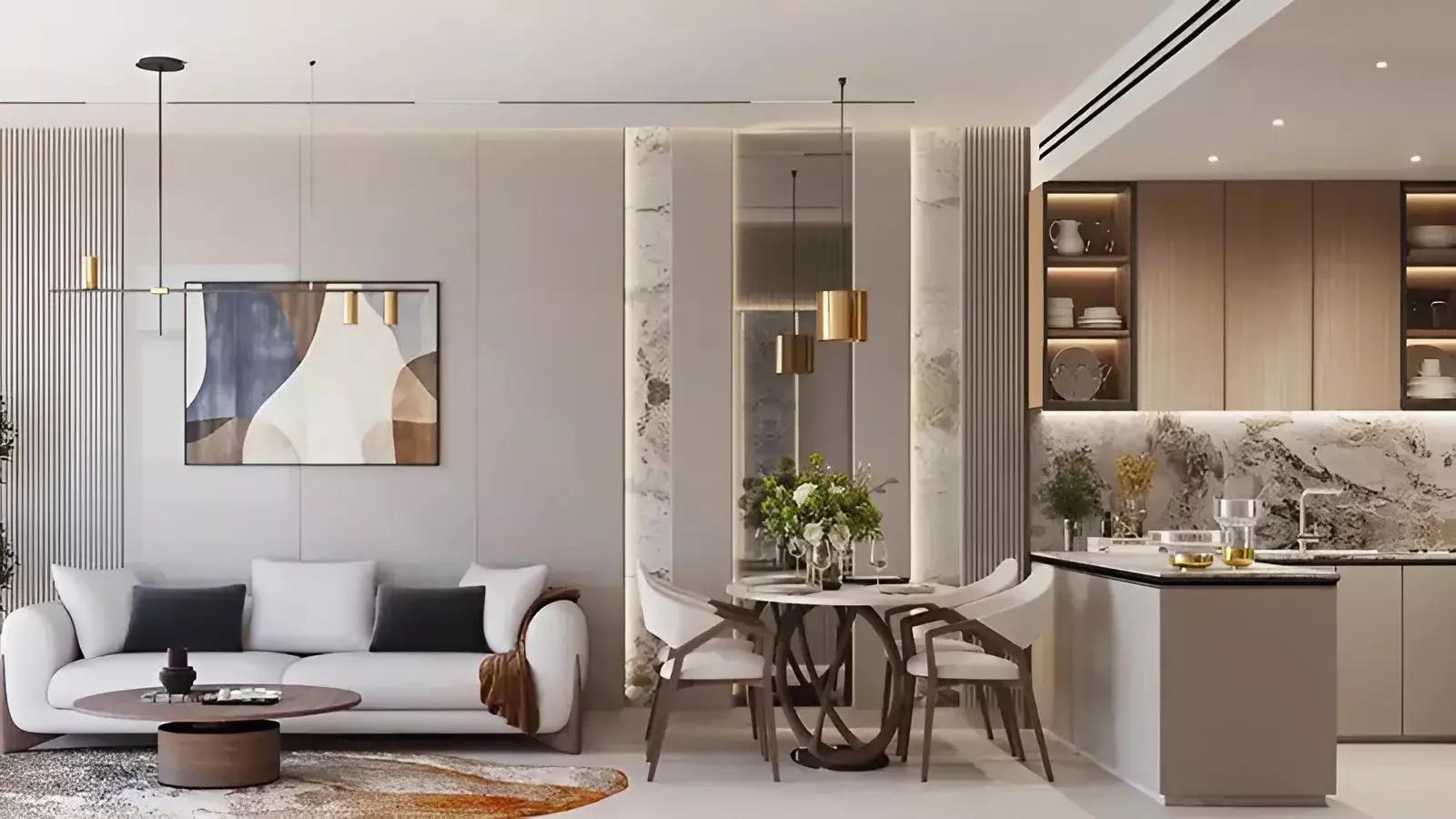 Celia Gardens exterior architecture detail, Nad Al Sheba, Dubai