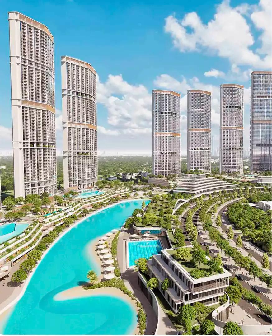 Green Vistas building amenity deck, Sobha Hartland II, Bukadra