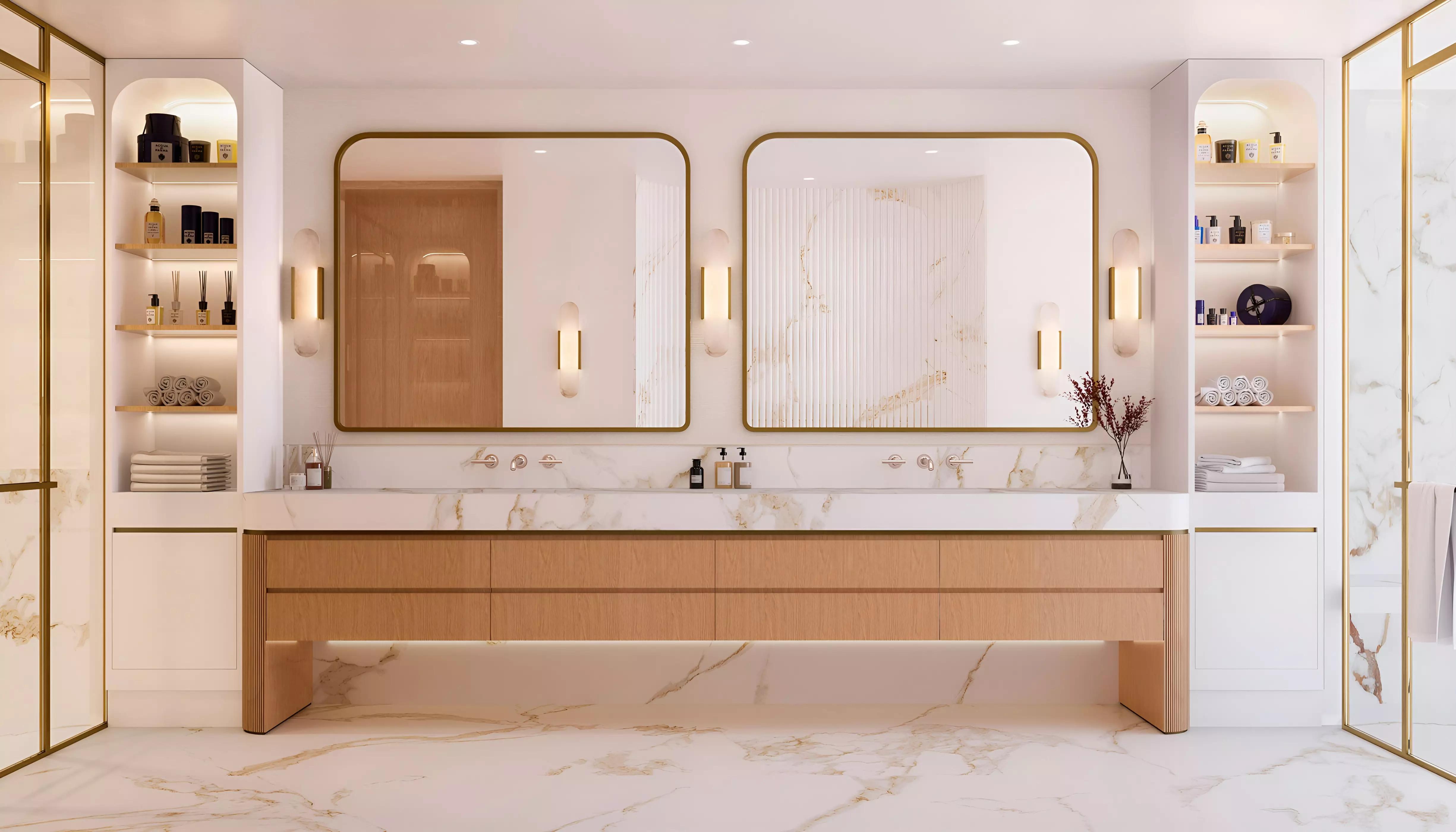 Mr C Residences Downtown building entrance and lobby area, Dubai