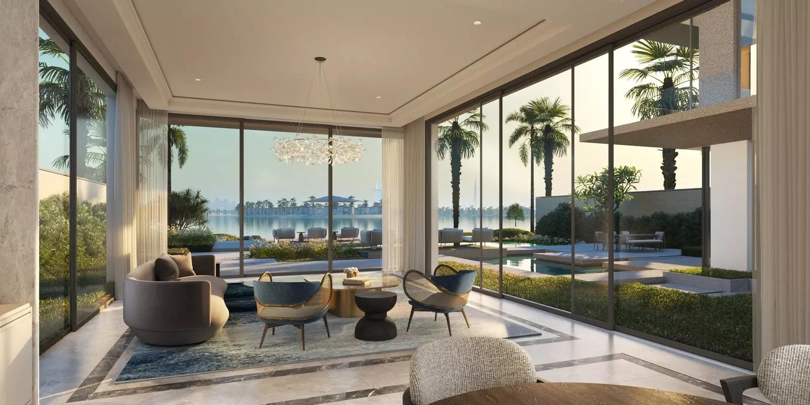 Six Senses Residences waterfront facade, Palm Jumeirah, Dubai