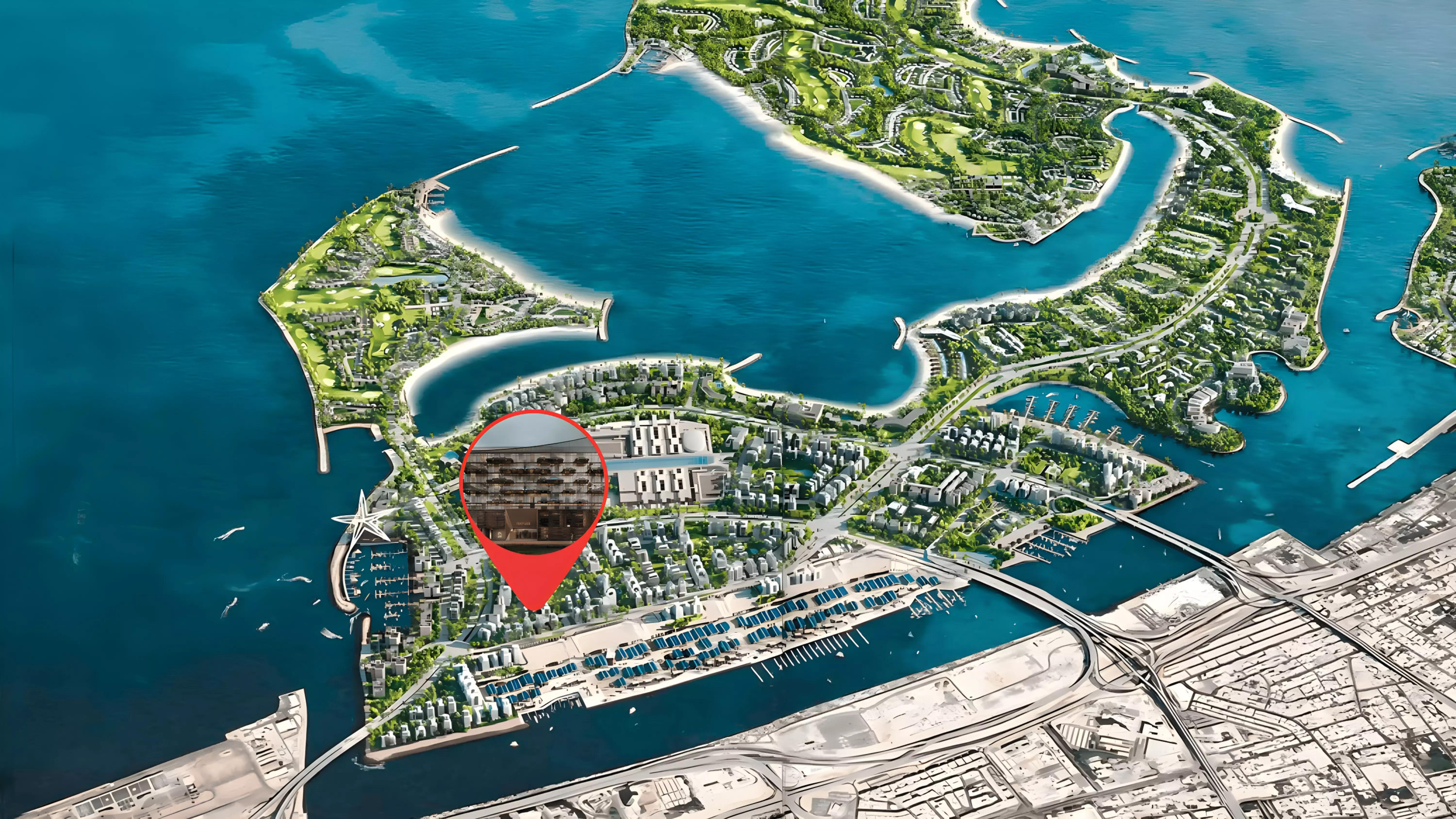 Ventone project master plan layout on Dubai Islands