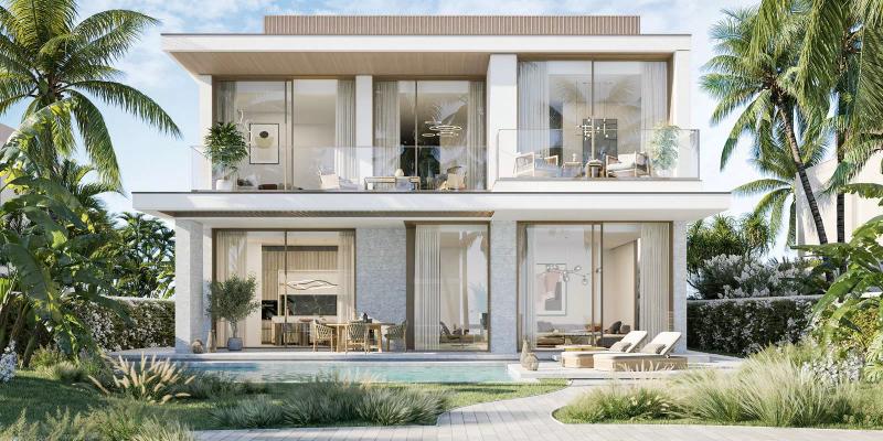 Bay Villas townhouse exterior on Dubai Islands, Nakheel development