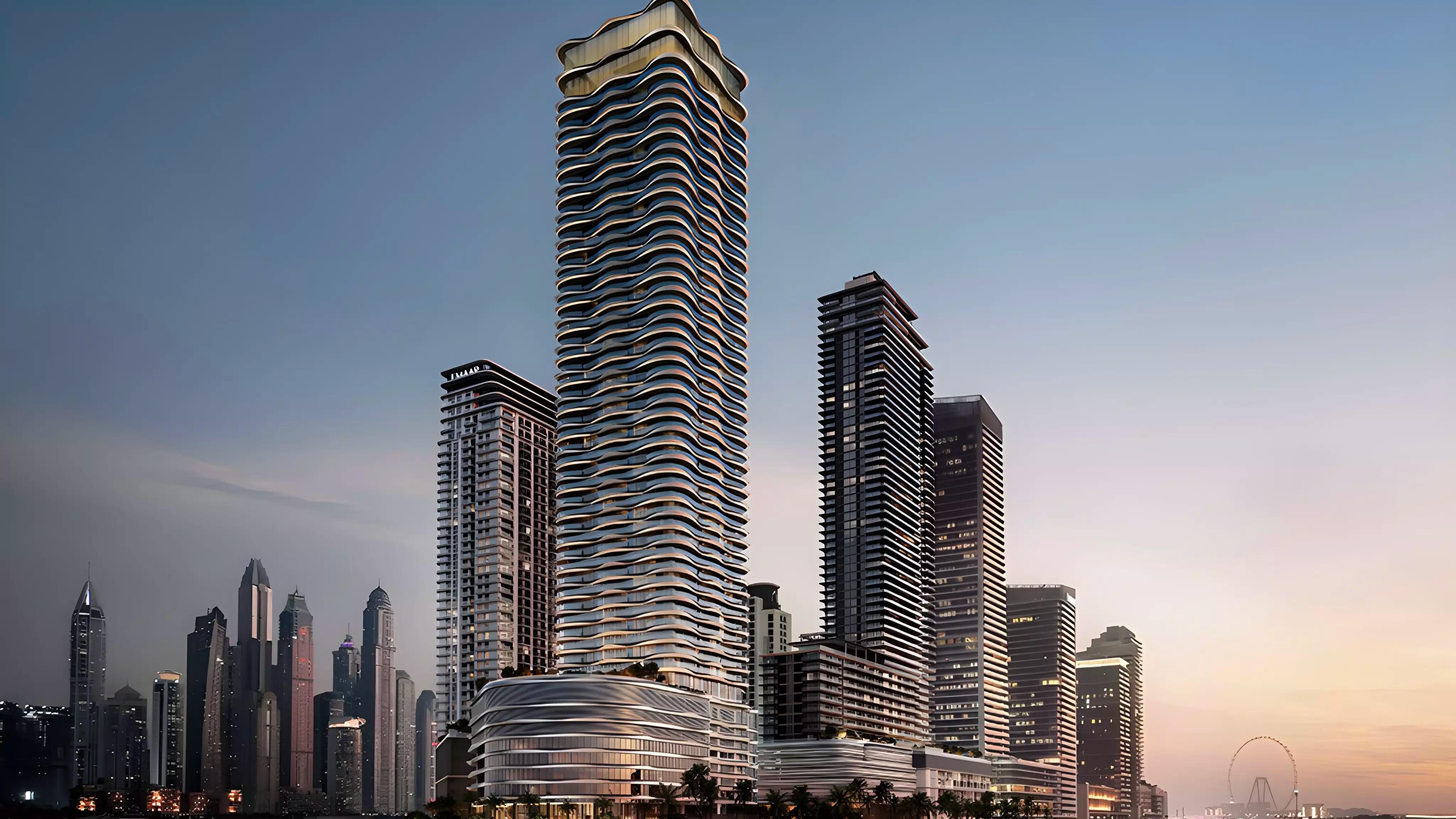 The Bristol tower exterior view, Emaar Beachfront, Dubai Harbour