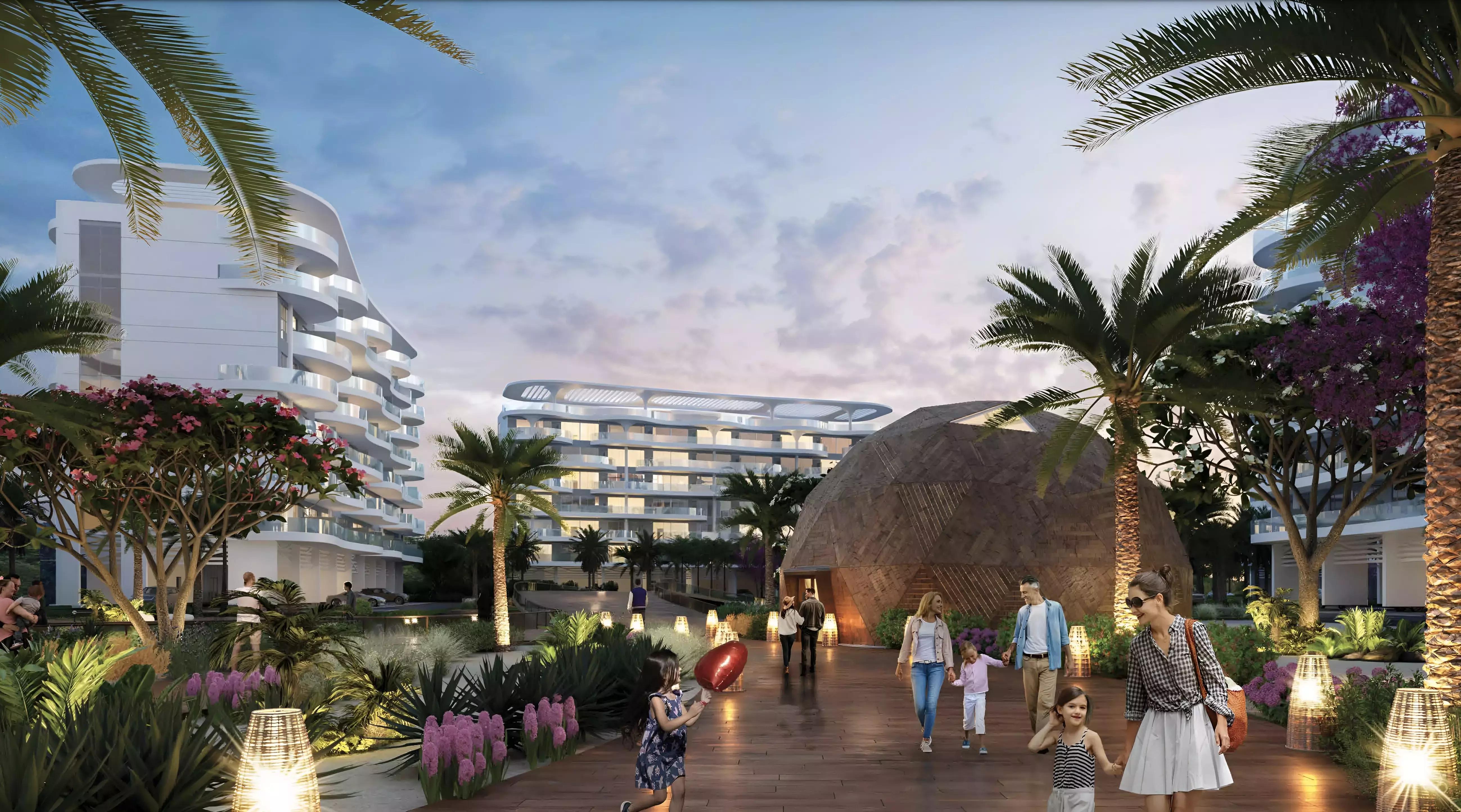 Lagoon Views Phase 7 exterior view within DAMAC Lagoons masterplan