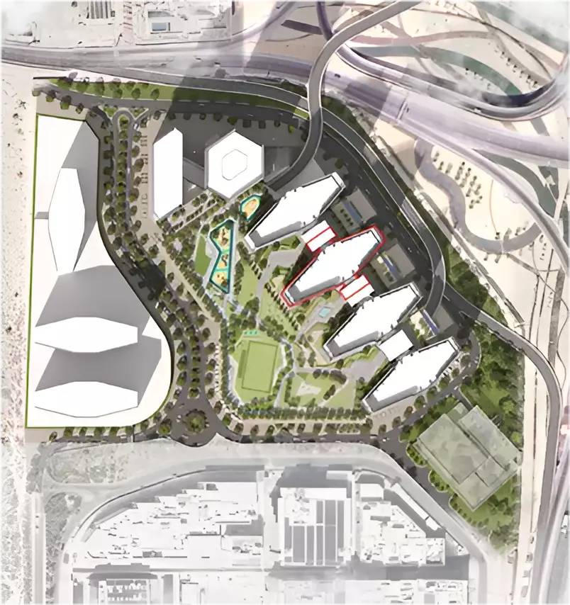 Sobha Central Phase 2 master plan layout, Jebel Ali, Dubai